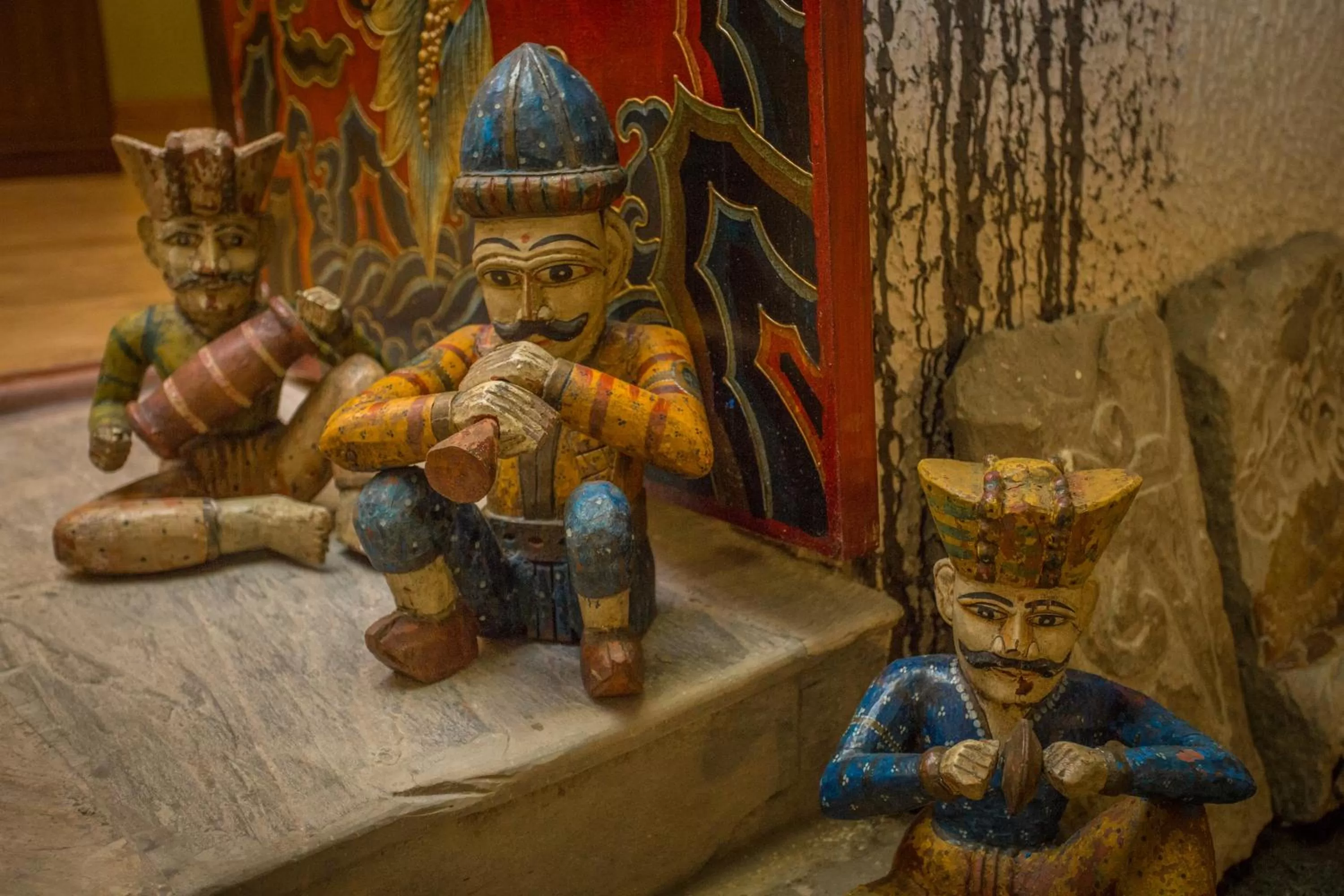 Decorative detail in Baber Mahal Vilas - The Heritage Hotel