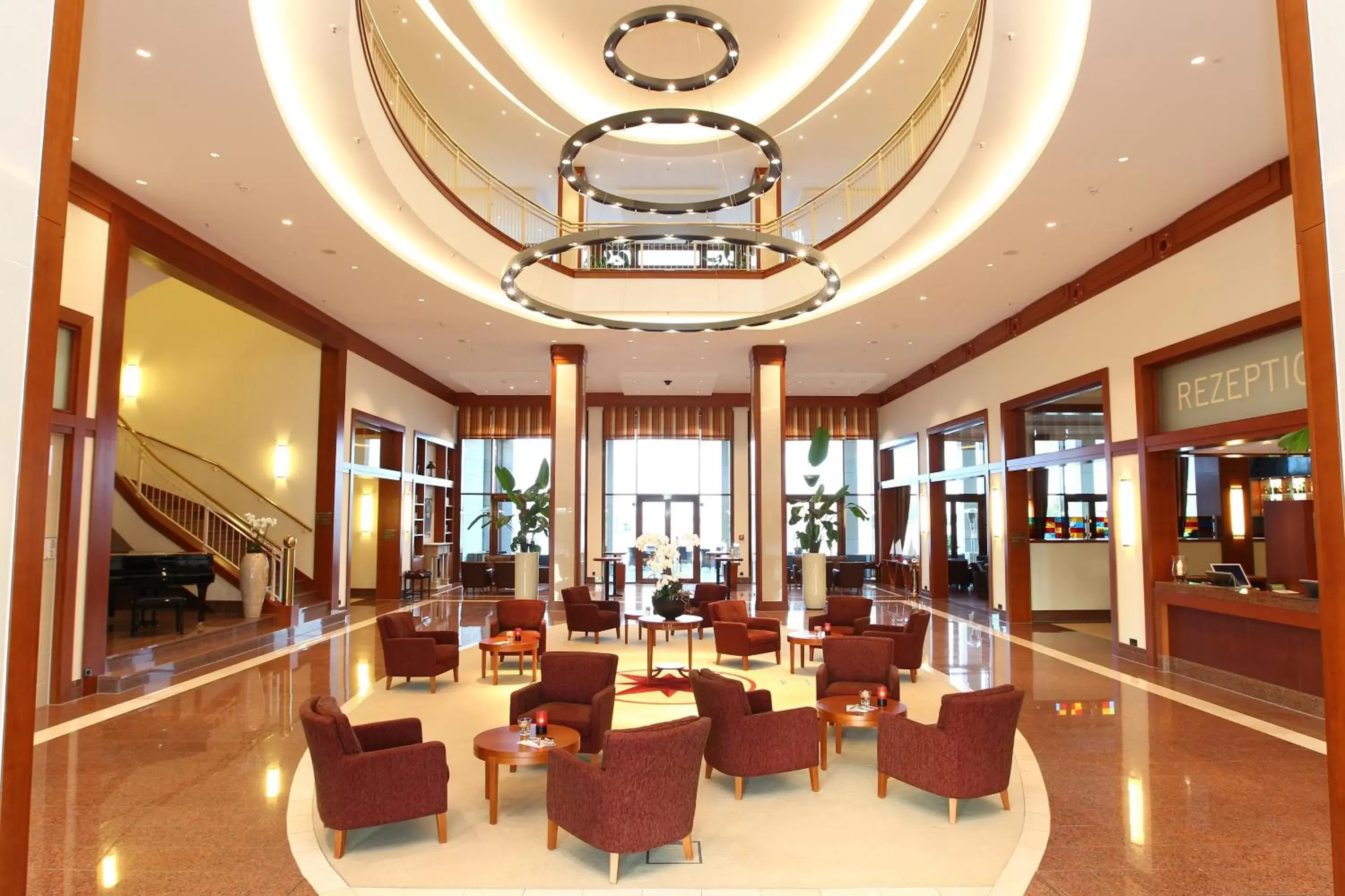 Lobby or reception, Restaurant/Places to Eat in ATLANTIC Hotel Wilhelmshaven
