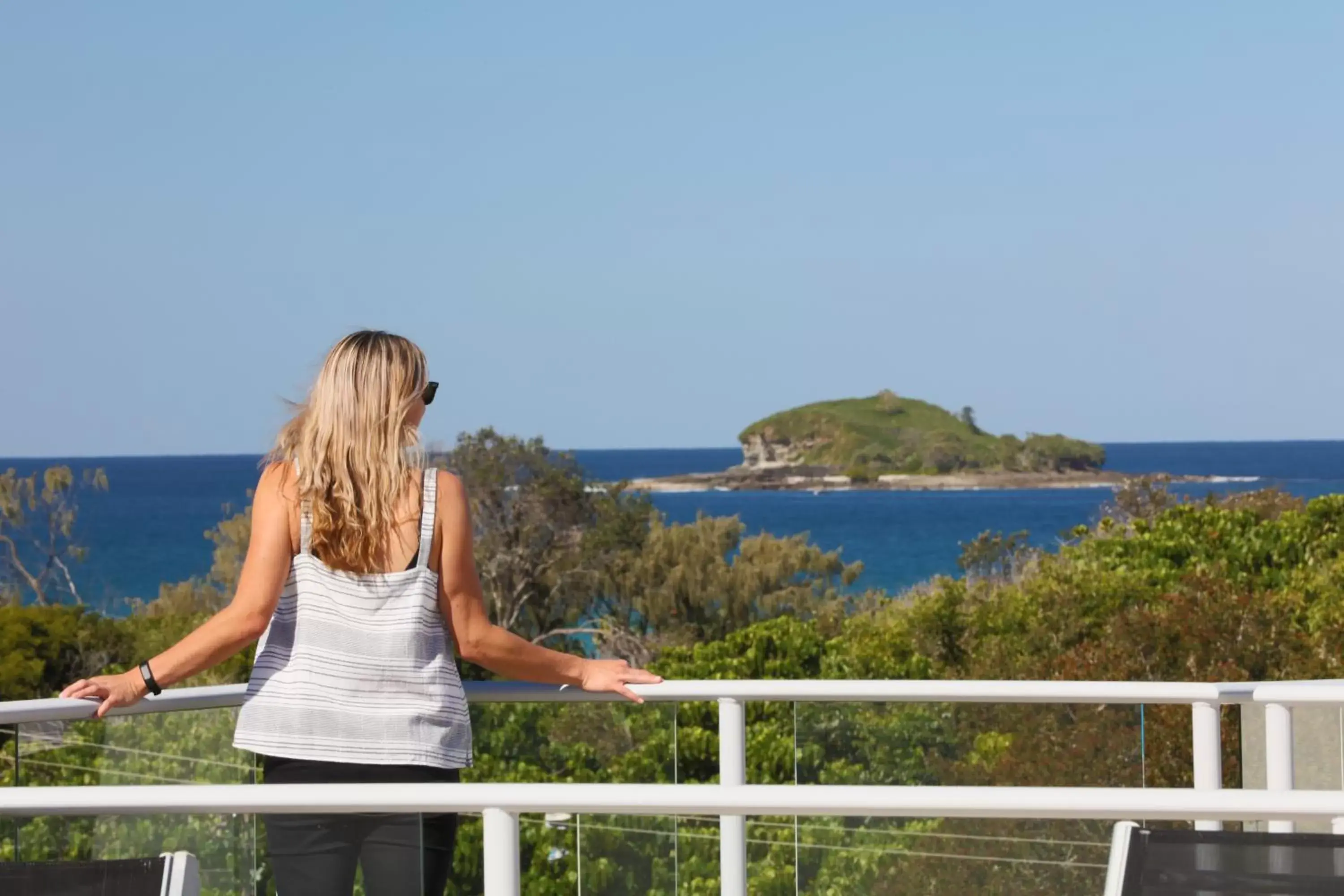 Balcony/Terrace in Sand Dunes Resort Accommodation