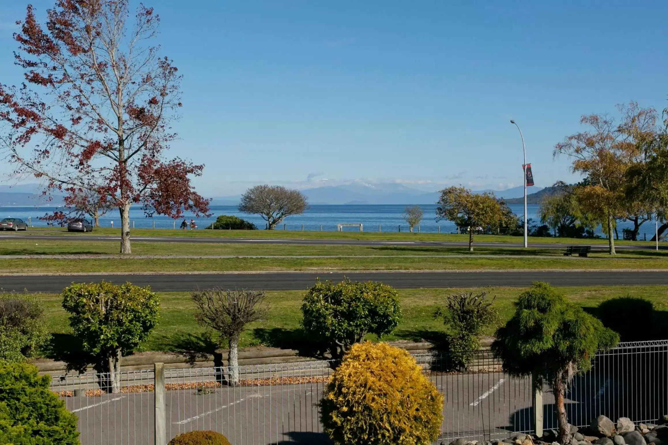 View (from property/room) in Le Chalet Suisse Motel Taupo