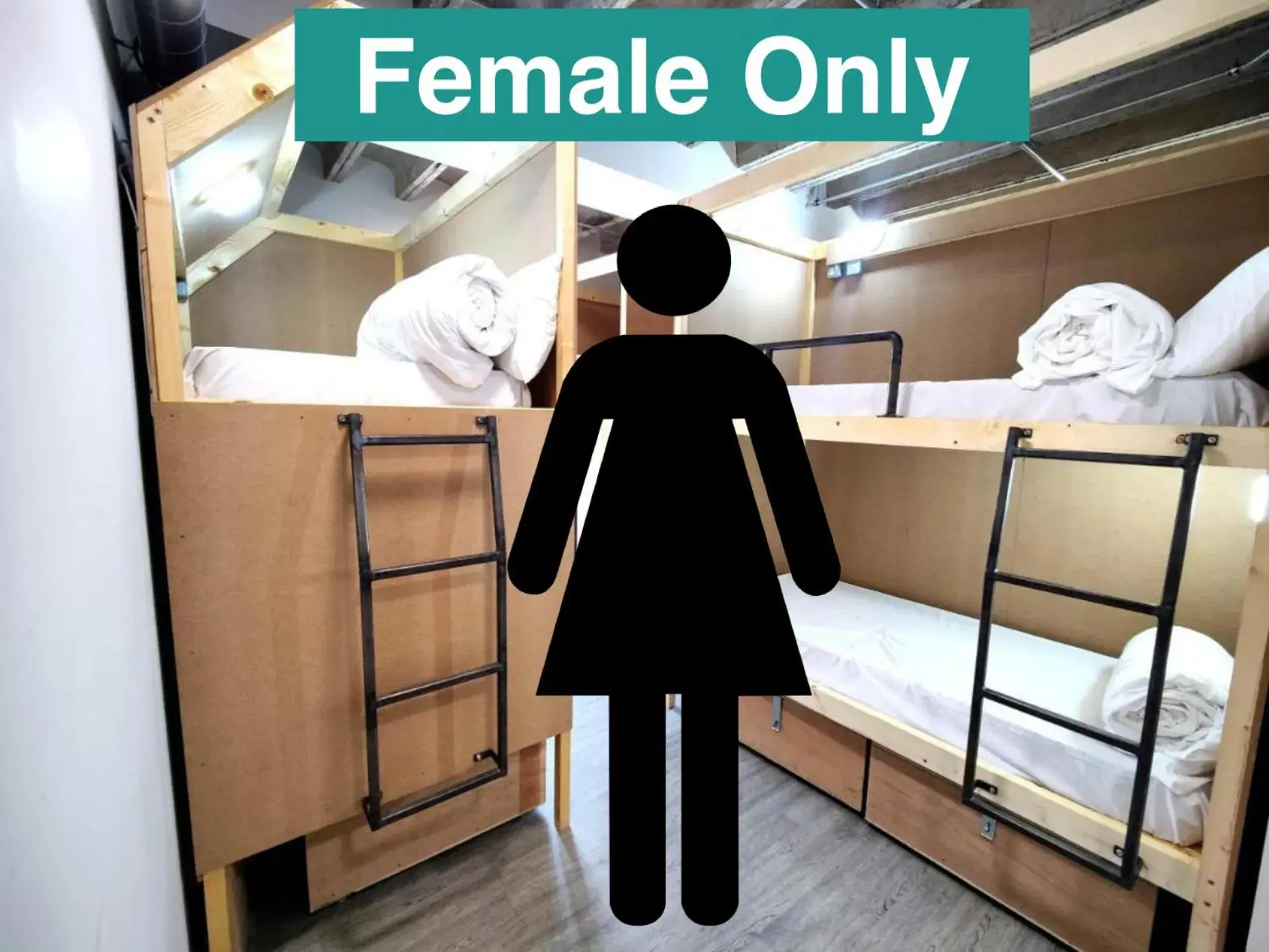 Bunk Bed in Female Dormitory Room   in Cwtsh Hostel