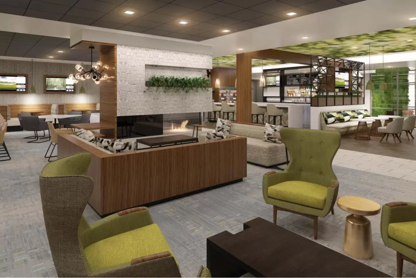 Lounge or bar in Wyndham Garden Sacramento Airport Natomas