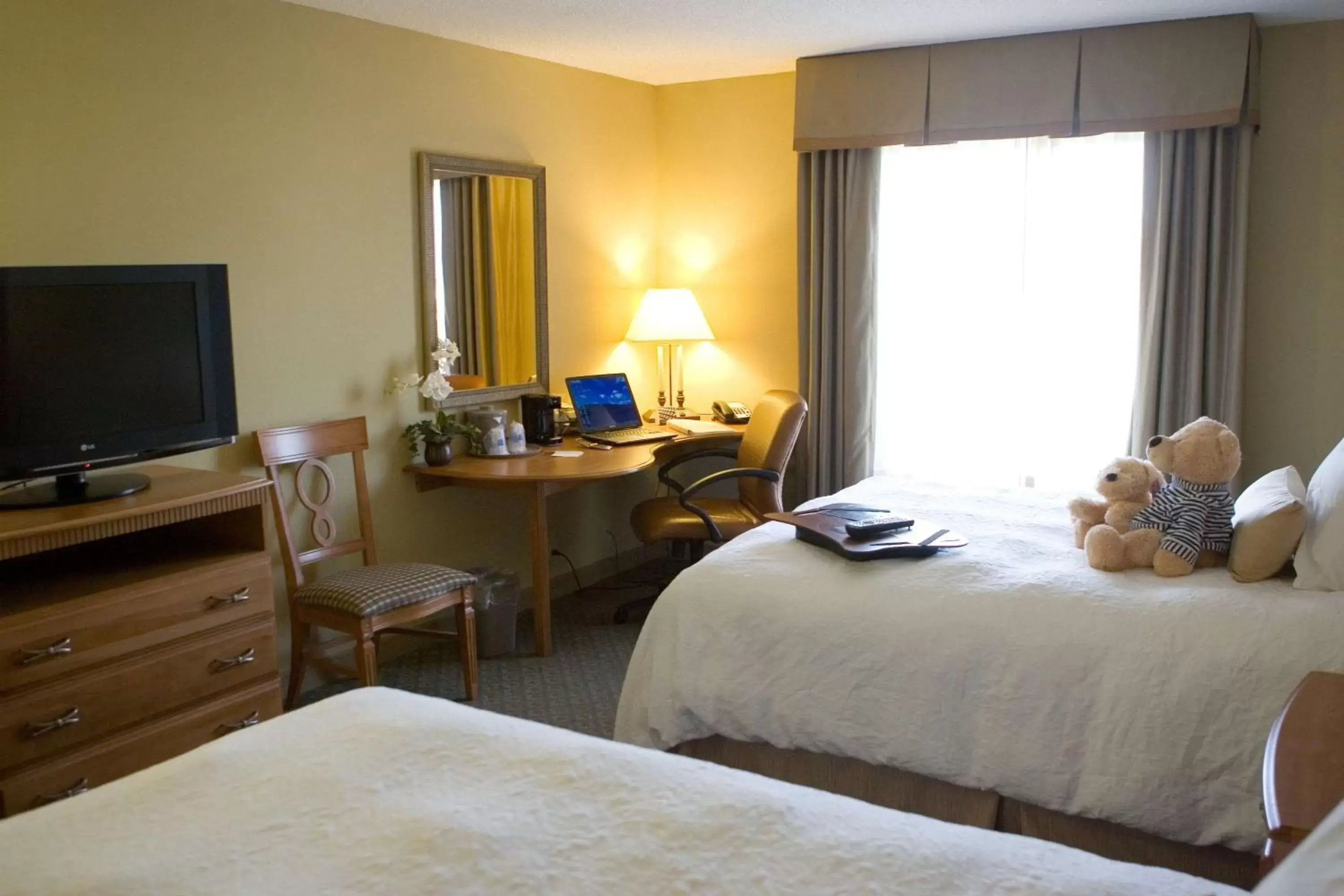 Bed, TV/Entertainment Center in Hampton Inn & Suites Murfreesboro