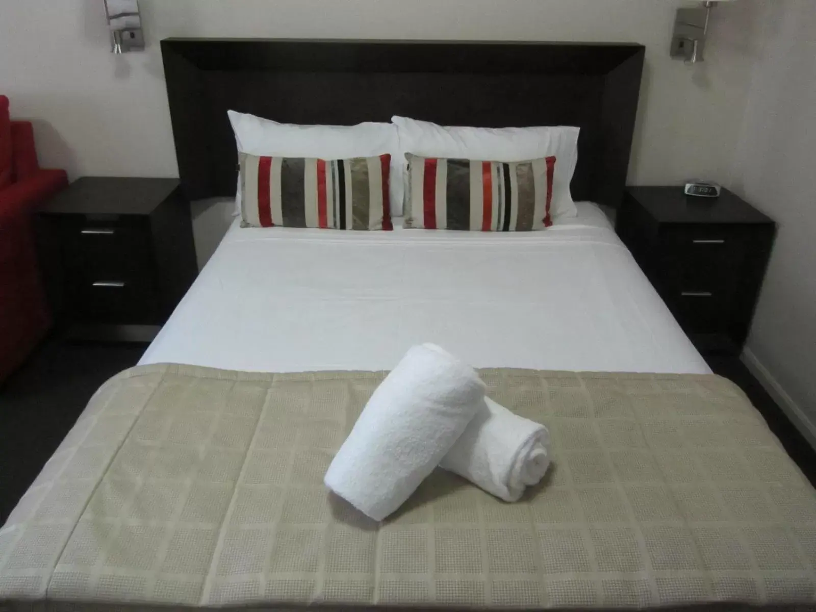 Bed in Highfields Motel Toowoomba