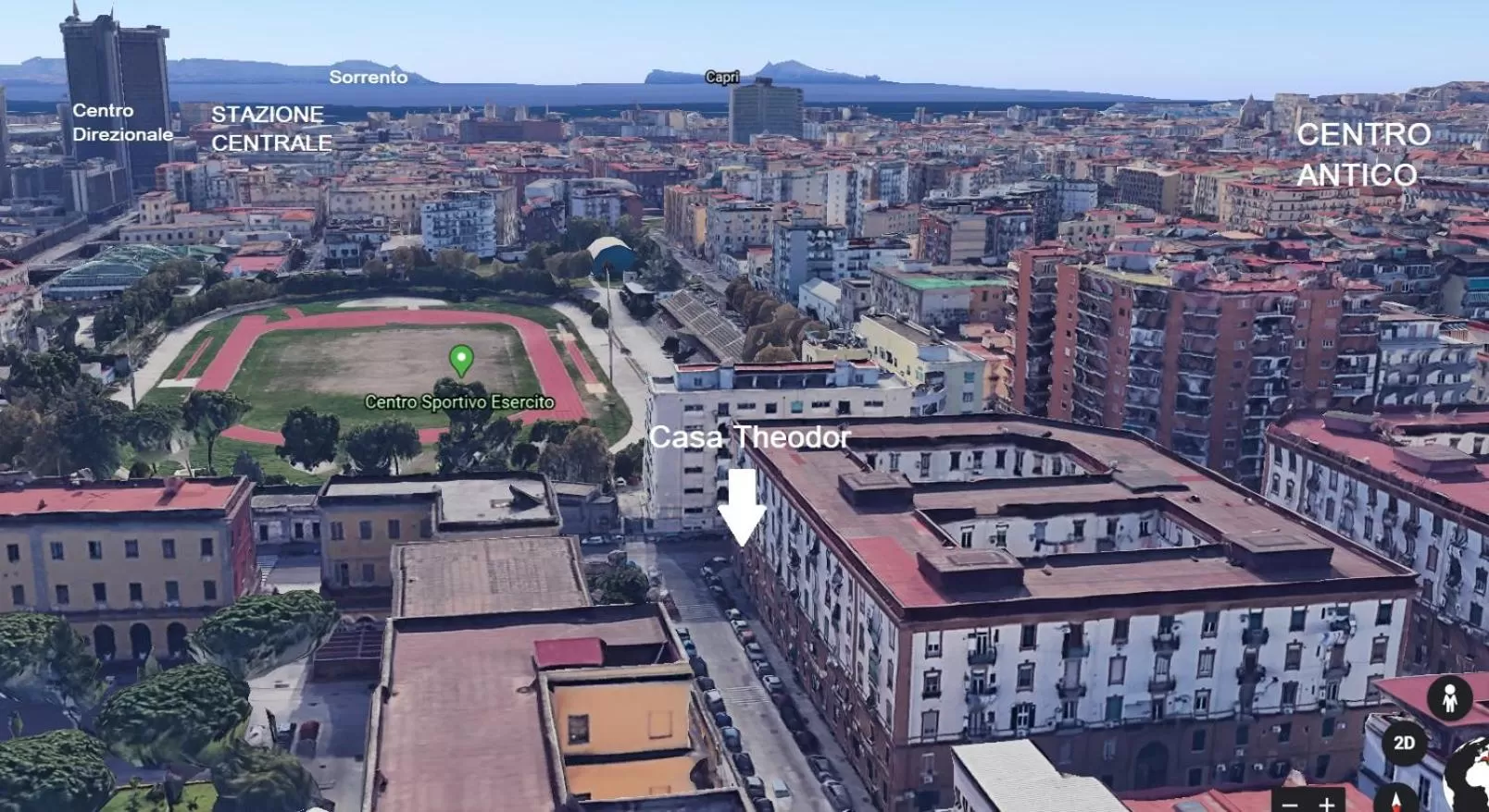Bird's eye view in Casa Theodor B&B