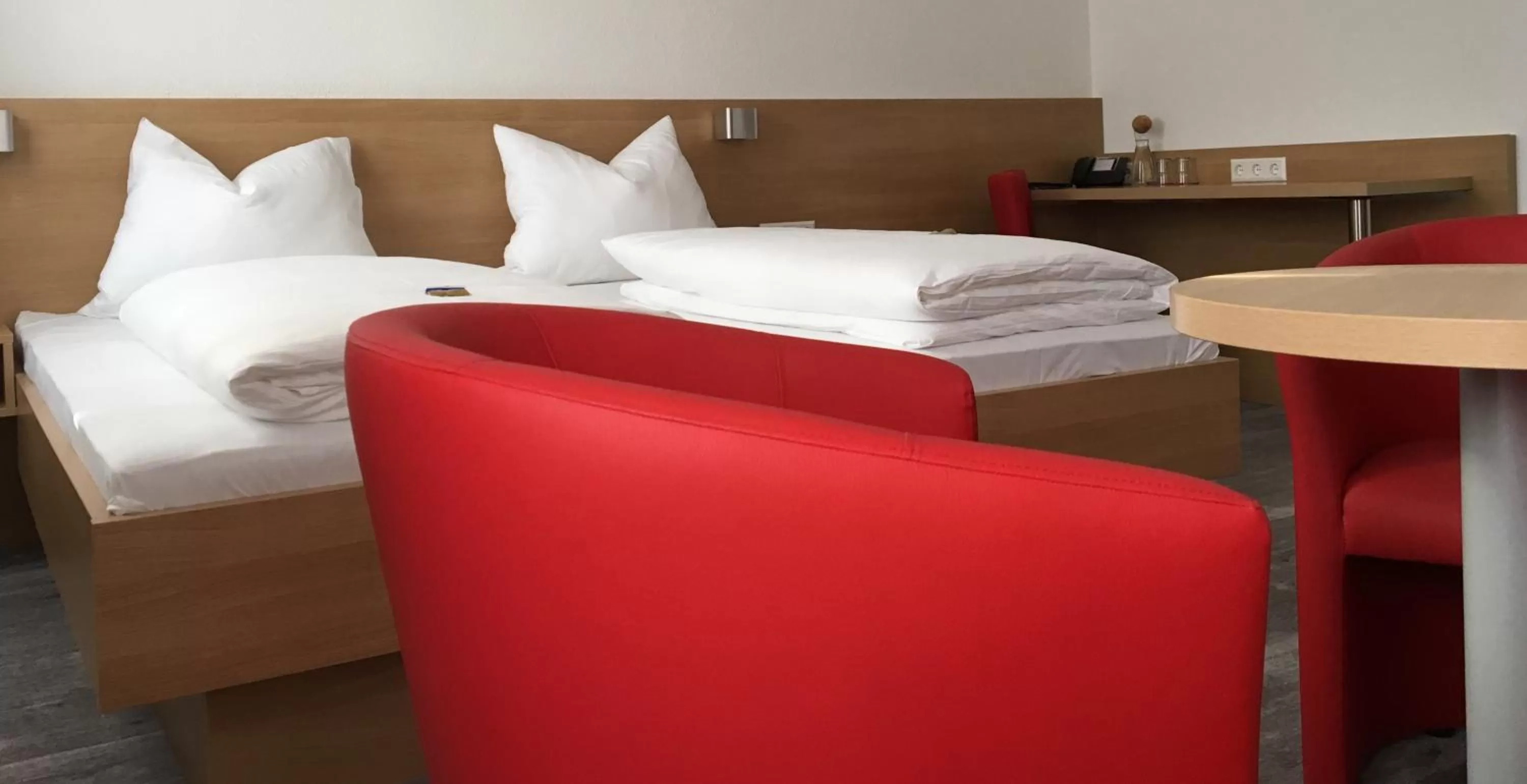 Bed in Hotel Engel