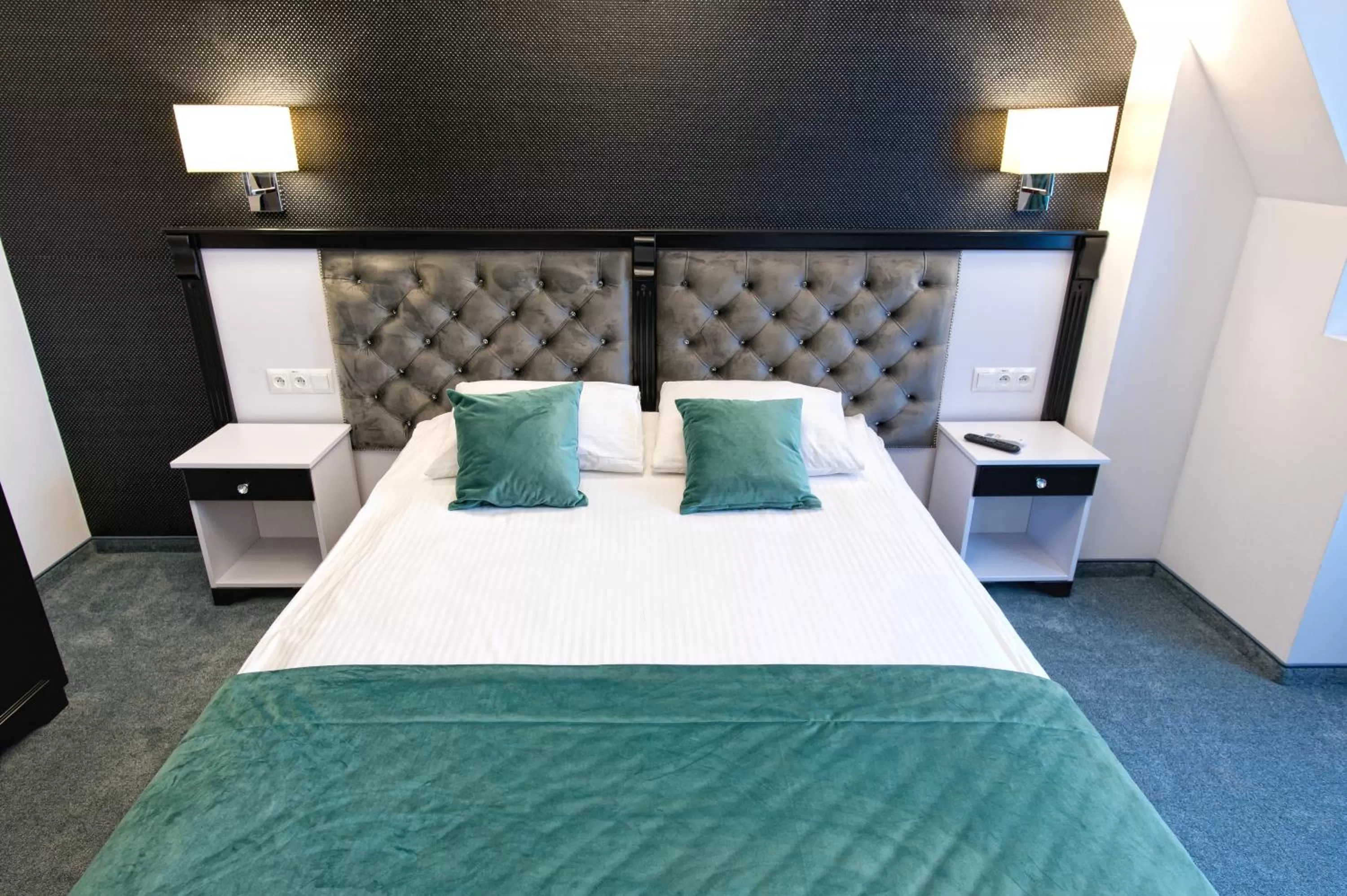 Bed in Hotel Campari