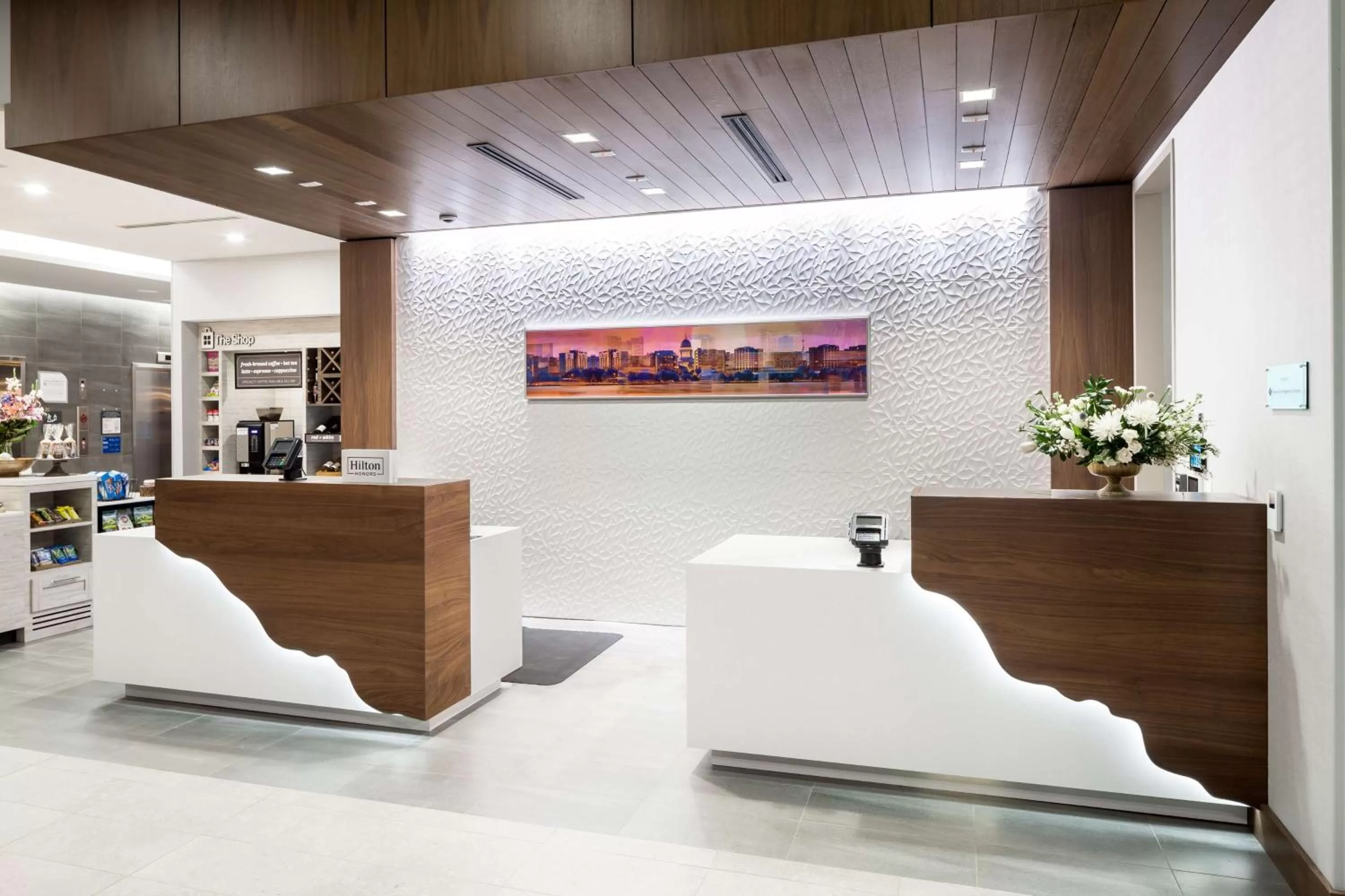 Lobby or reception in Hilton Garden Inn Madison Downtown, WI
