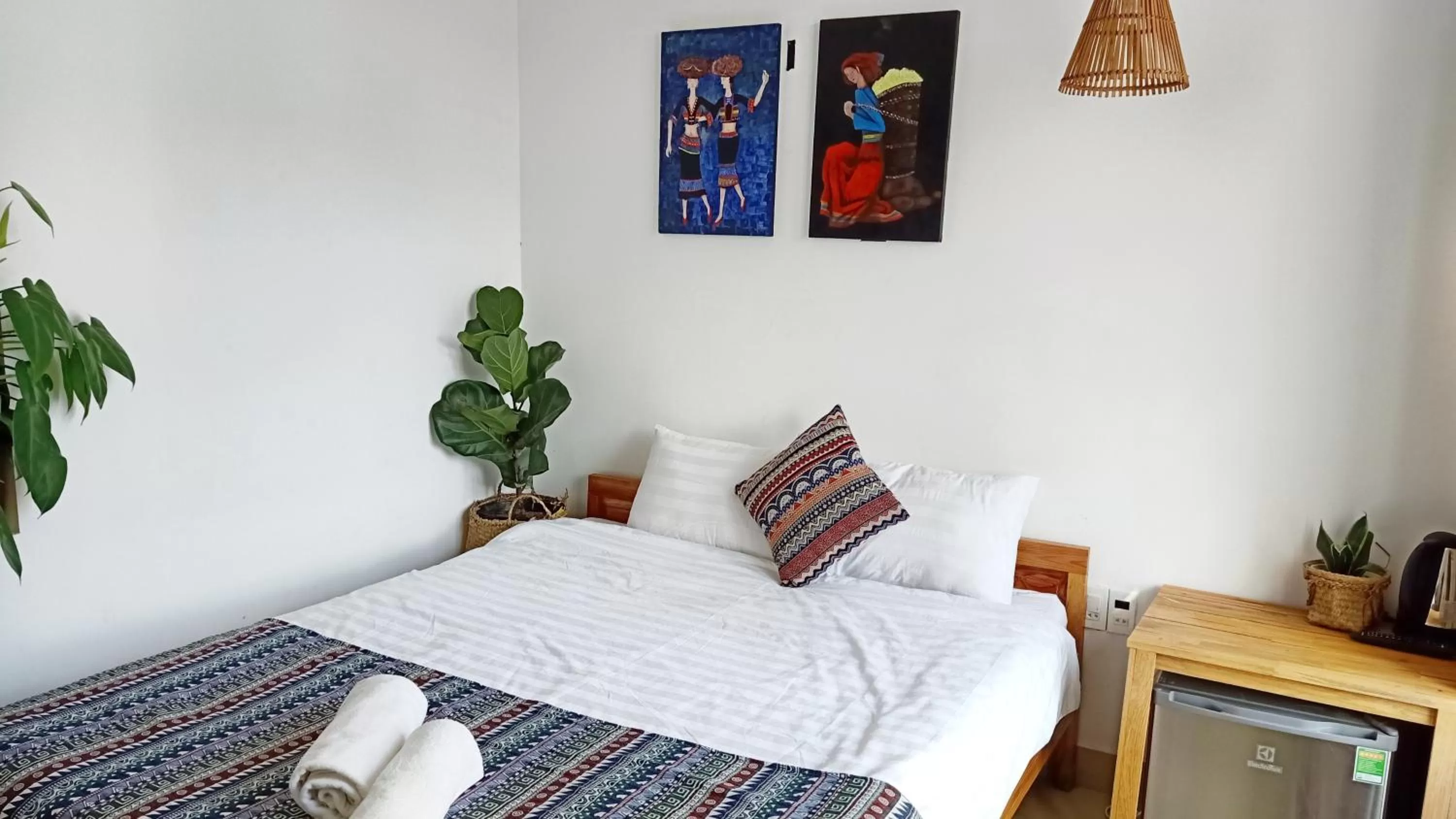 Bed in Hotel Làng Kò Hơ