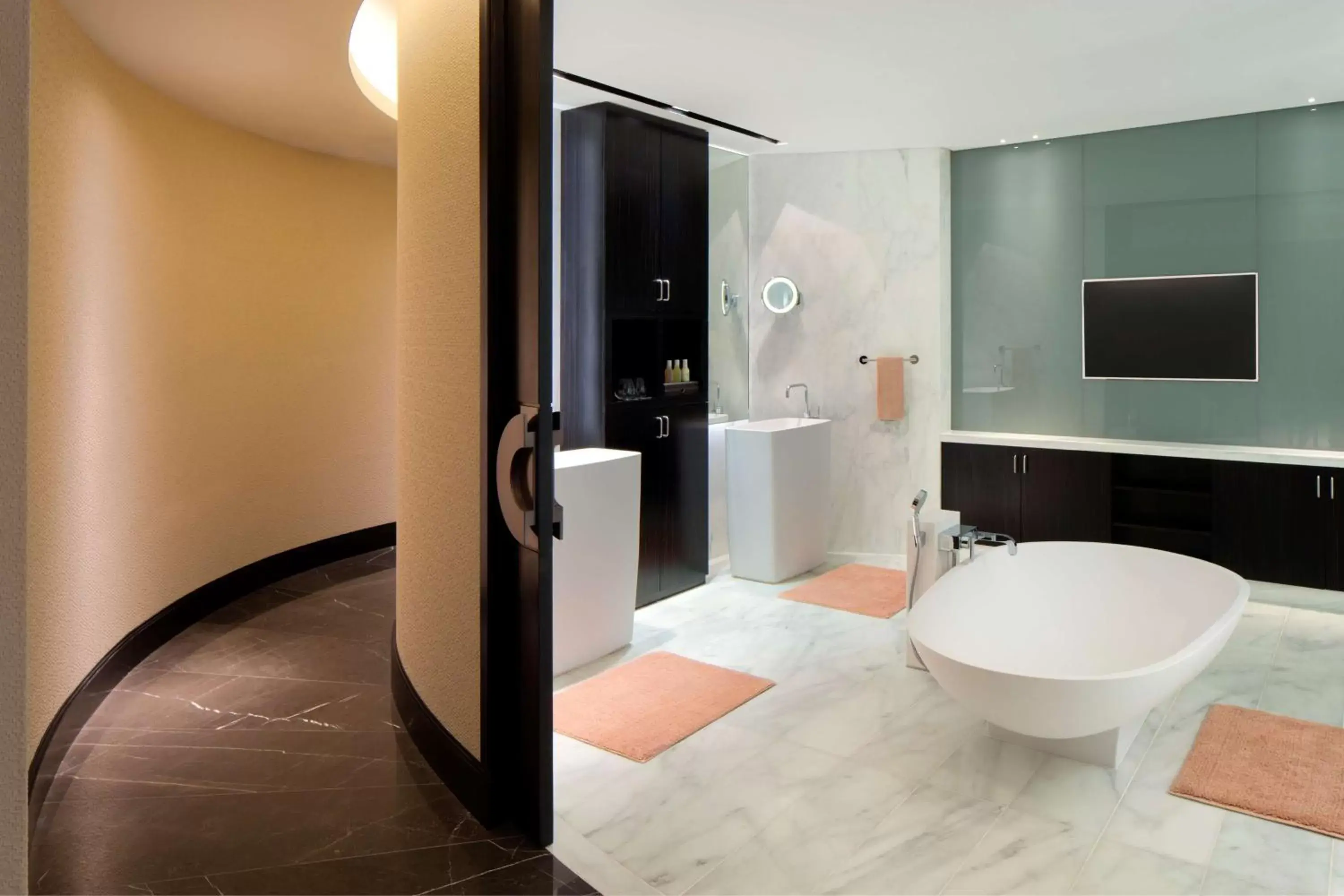 Bathroom in Andaz Capital Gate Abu Dhabi - a concept by Hyatt