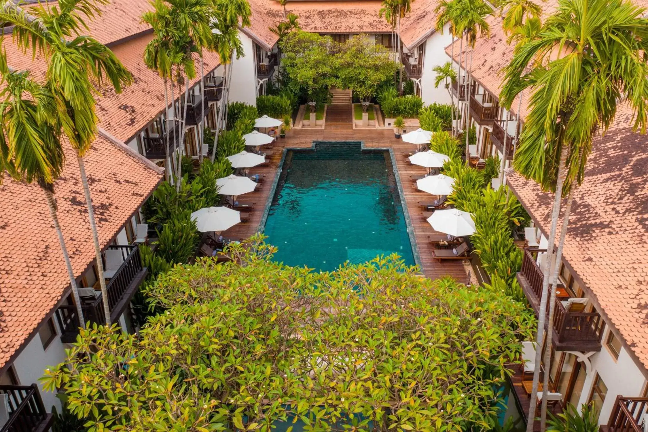 Bird's eye view, Pool View in Anantara Angkor Resort