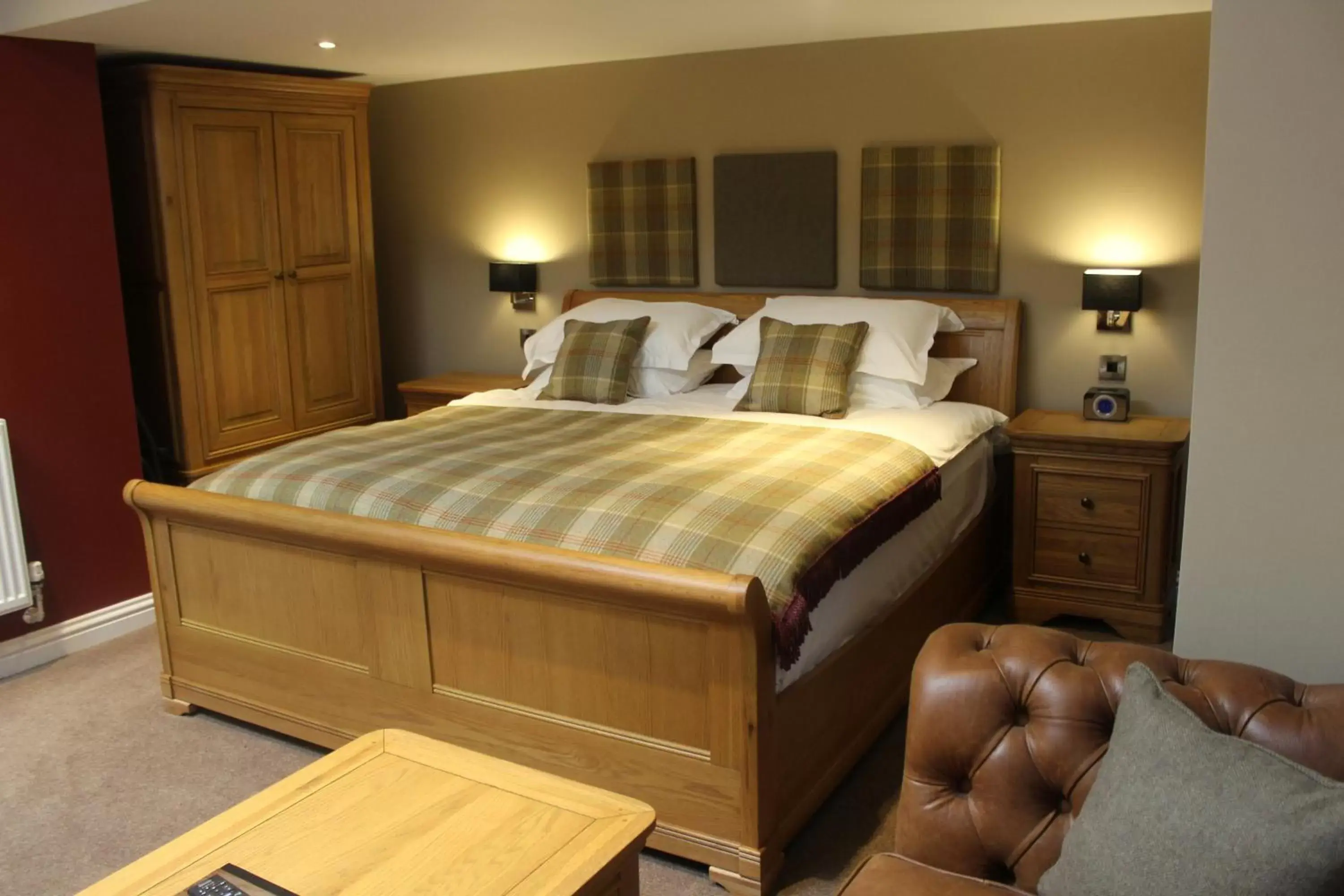 Bedroom, Bed in The Blue Bell at Arkendale