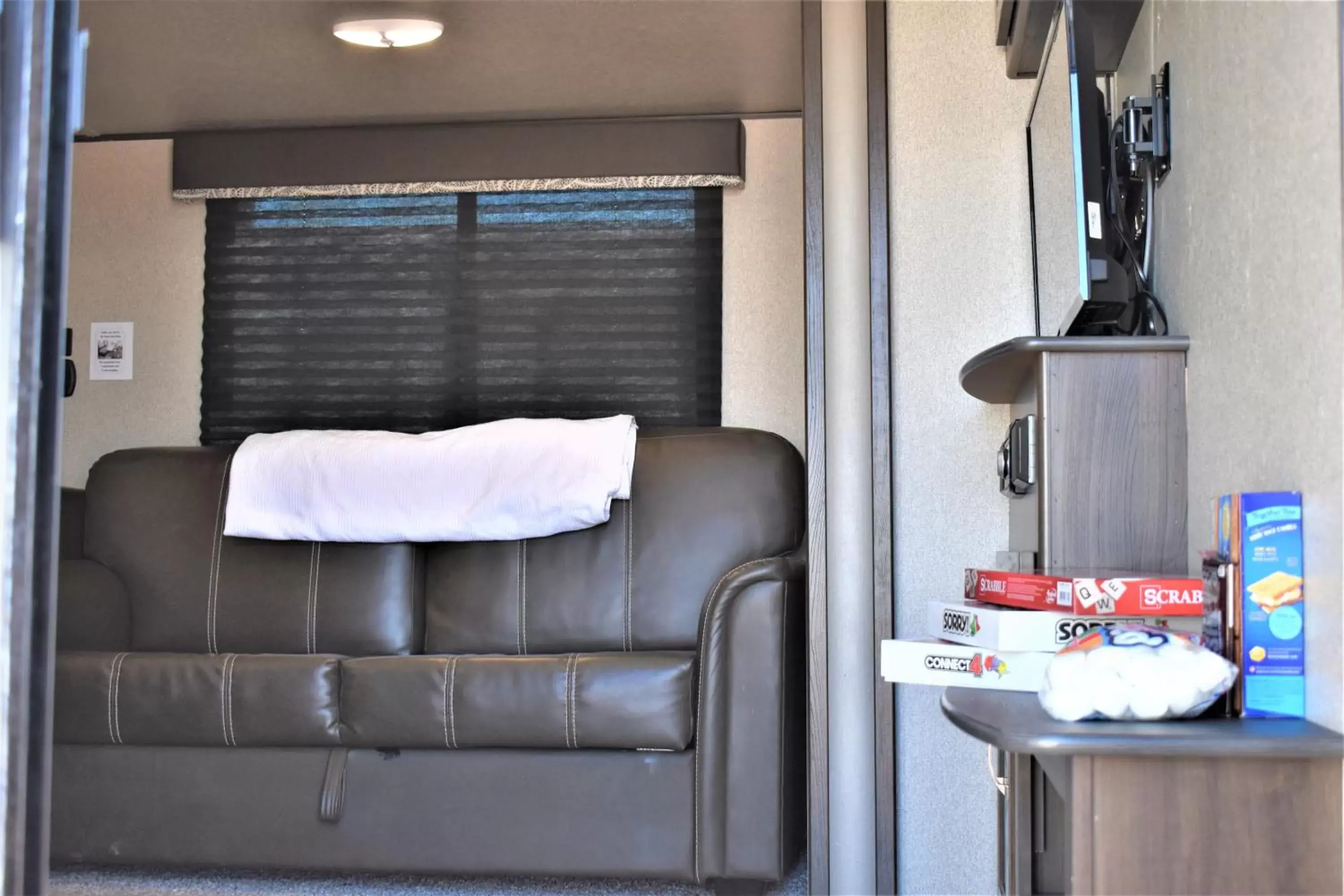 Living room in Grand Canyon RV Glamping