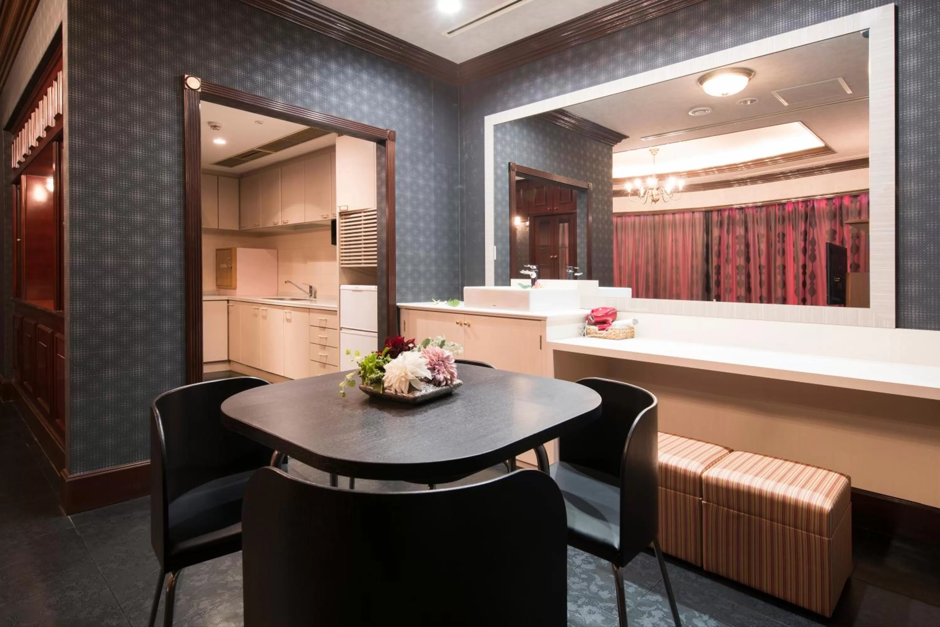 Dining area in Hotel Alps