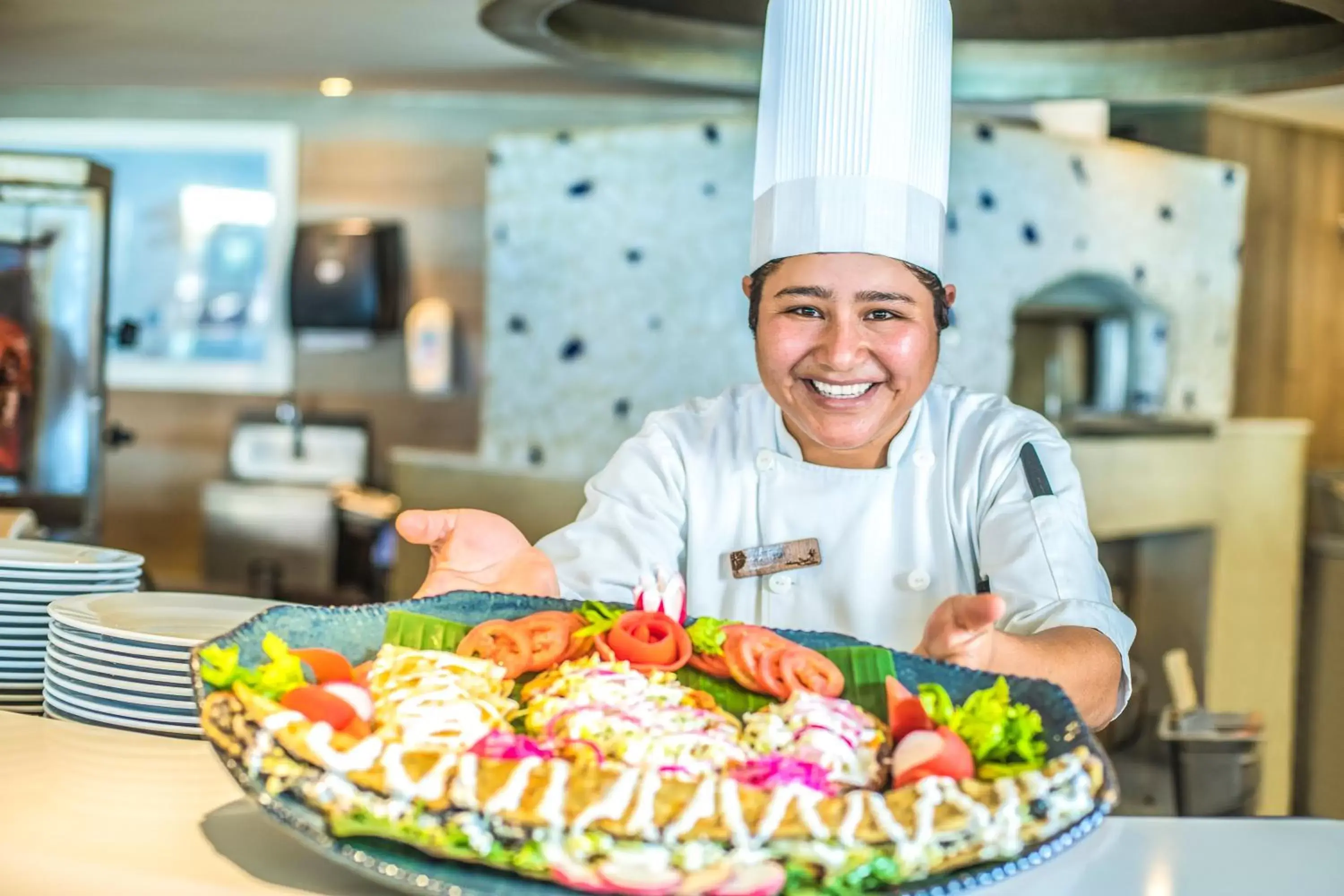 Food close-up, Staff in Wyndham Alltra Cancun All Inclusive Resort