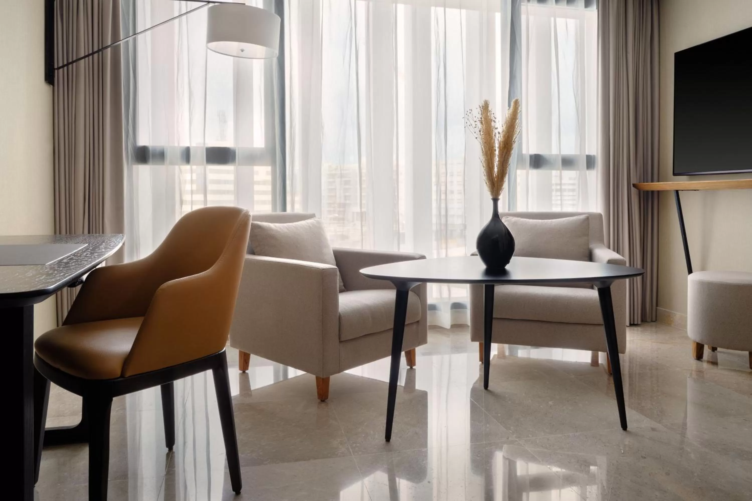 Living room in Tunis Marriott Hotel