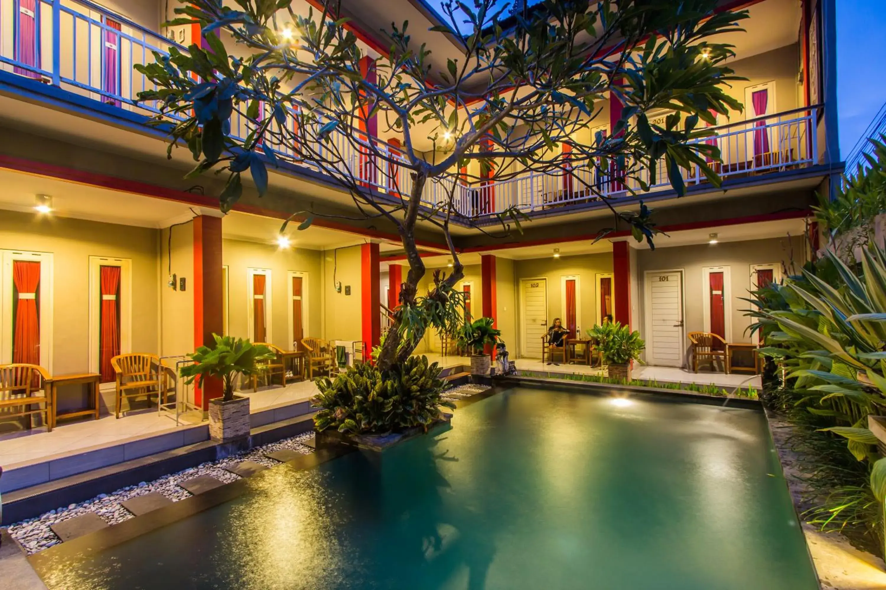 Swimming Pool in Angkul Angkul Beach inn Kuta