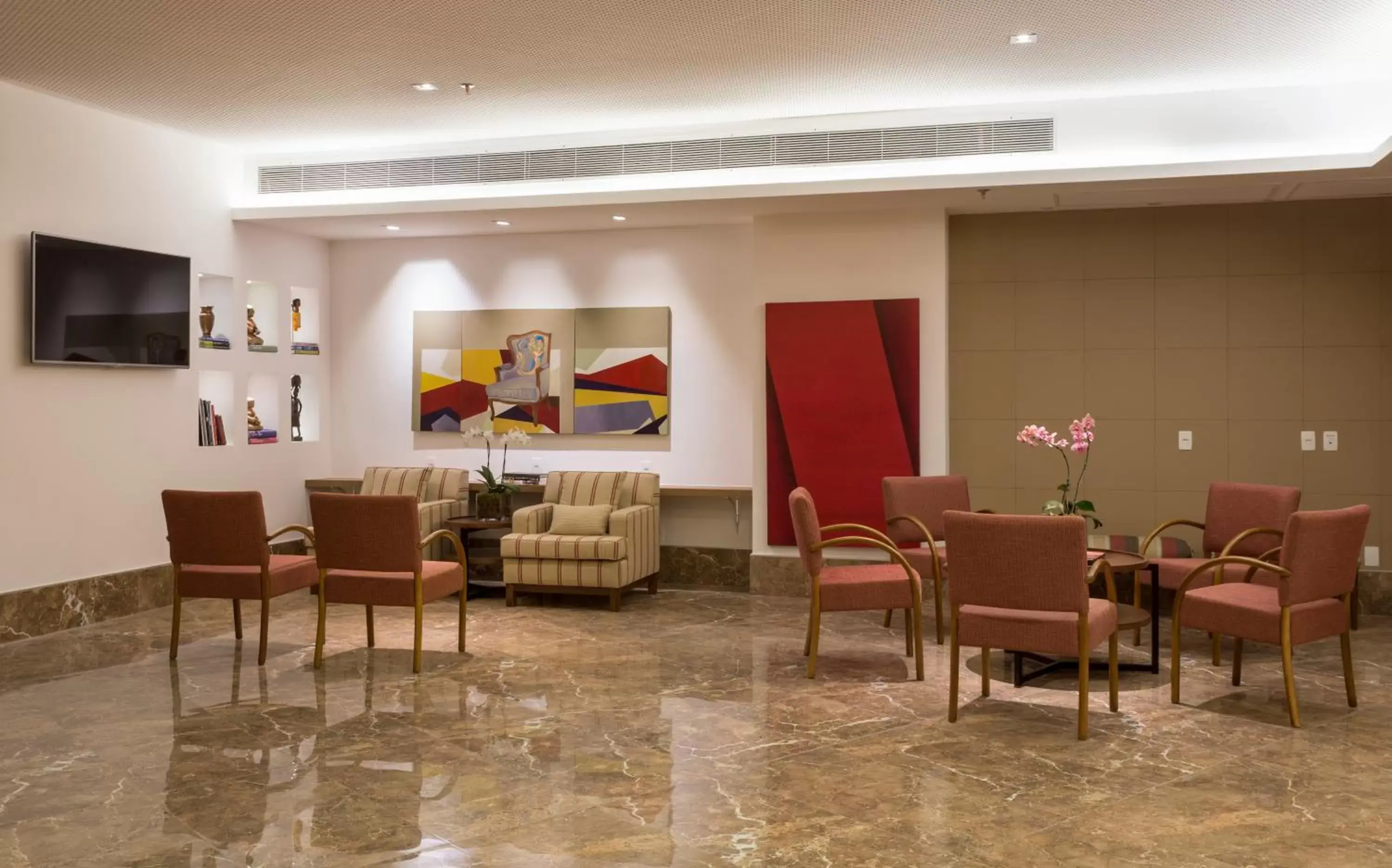 Lobby or reception, Restaurant/Places to Eat in Sleep Inn Praia do Canto