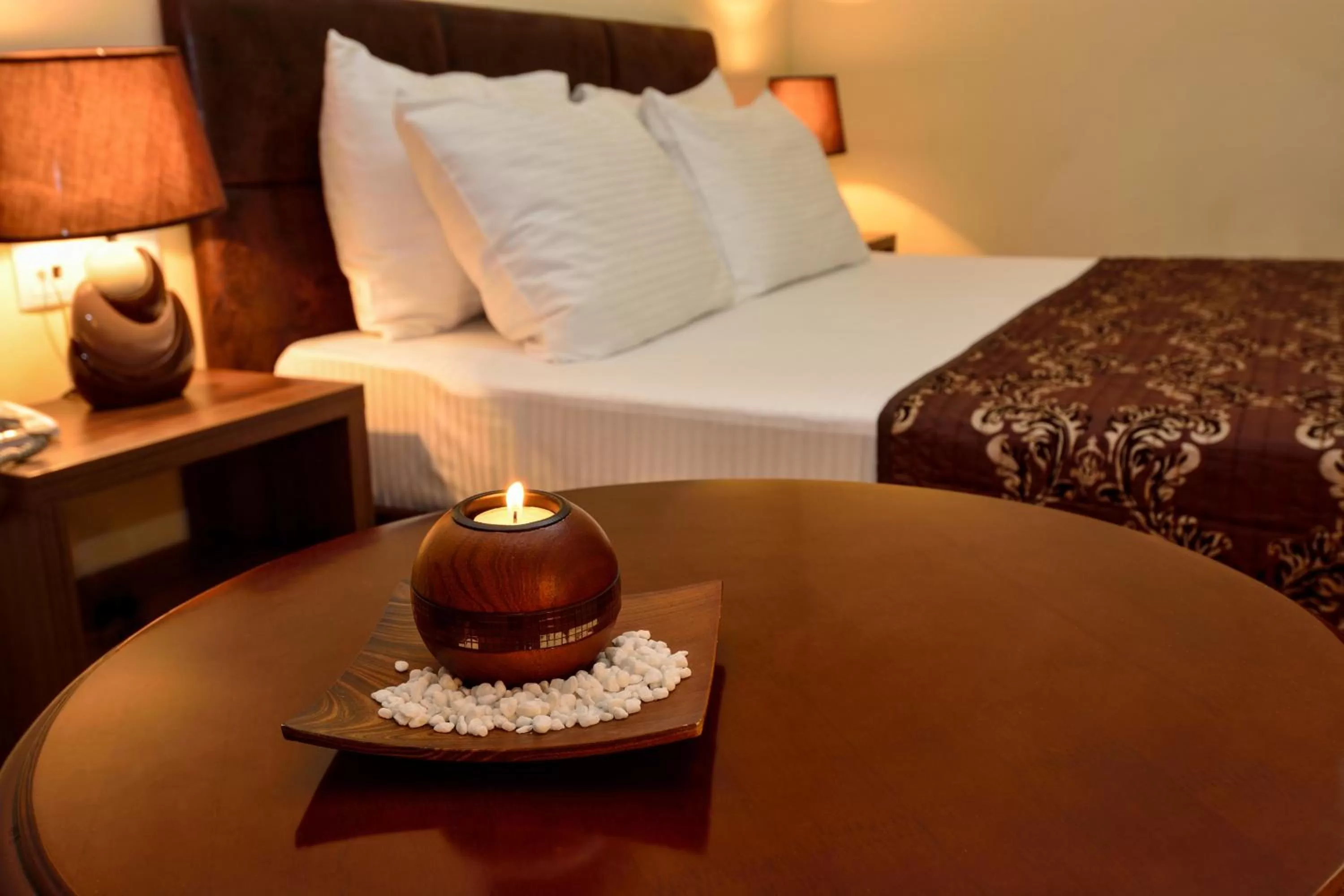 Bed in Hotel Diamond