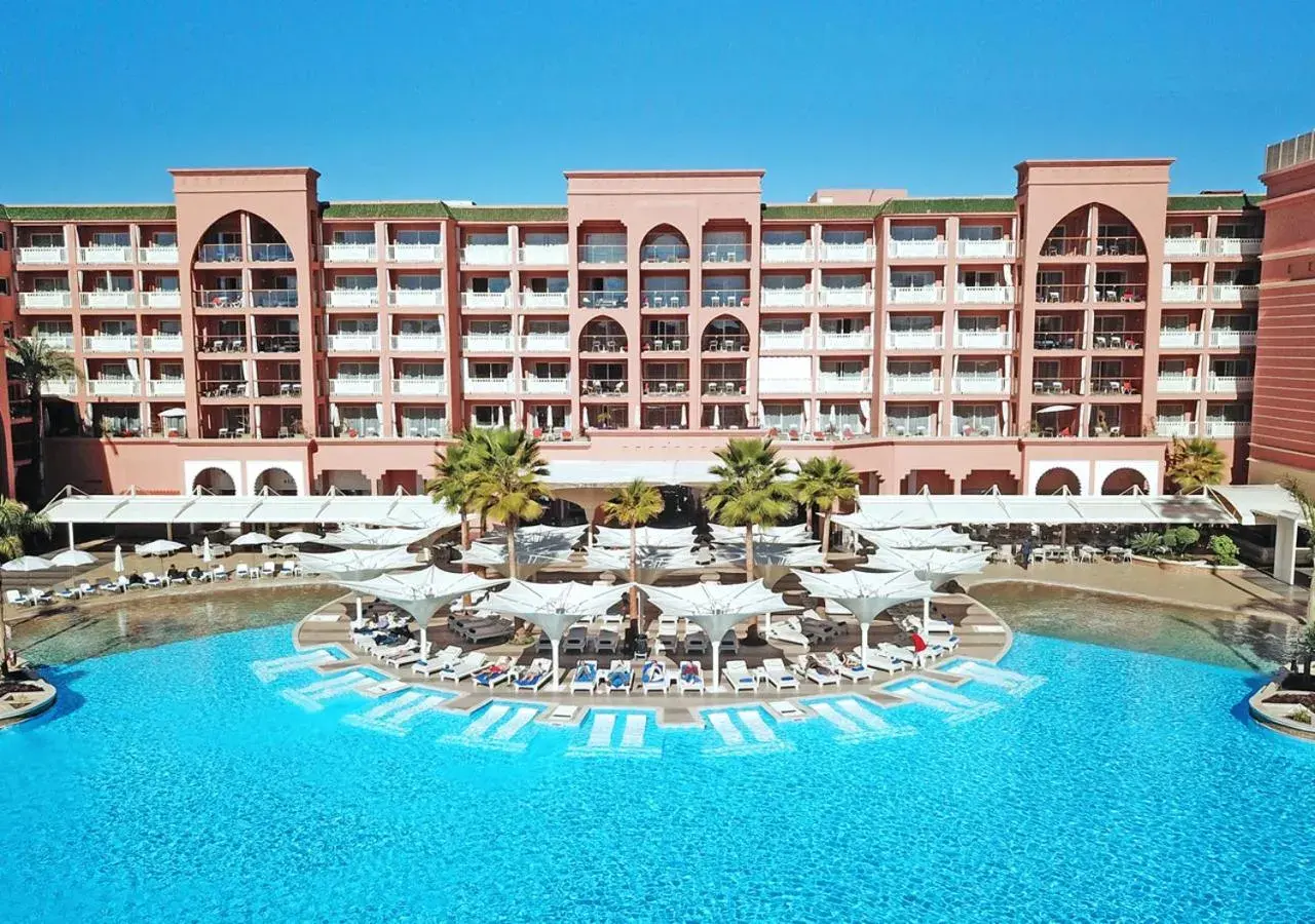 Facade/entrance, Swimming Pool in Savoy Le Grand Hotel Marrakech