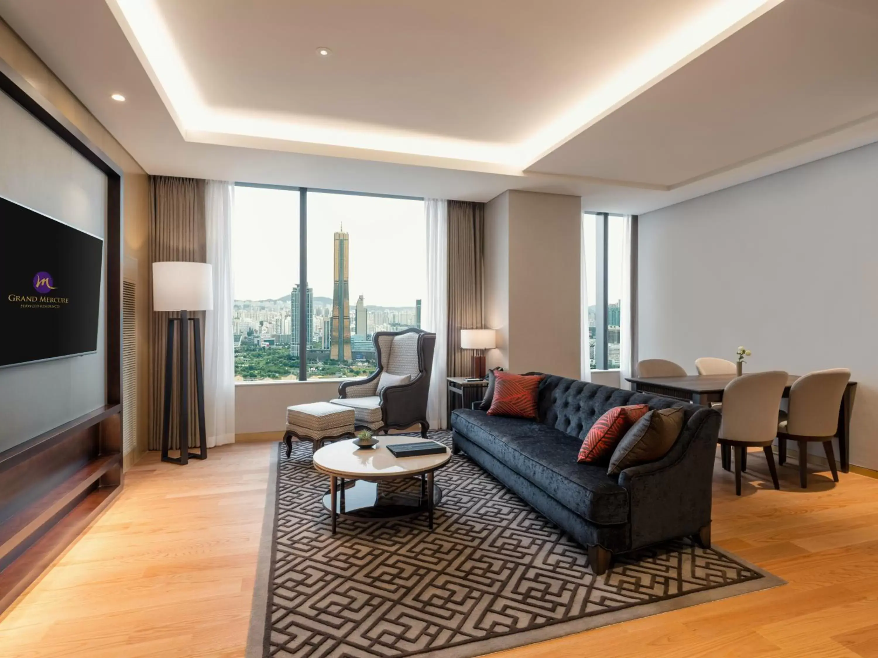 Living room, Seating Area in Grand Mercure Ambassador Hotel and Residences Seoul Yongsan