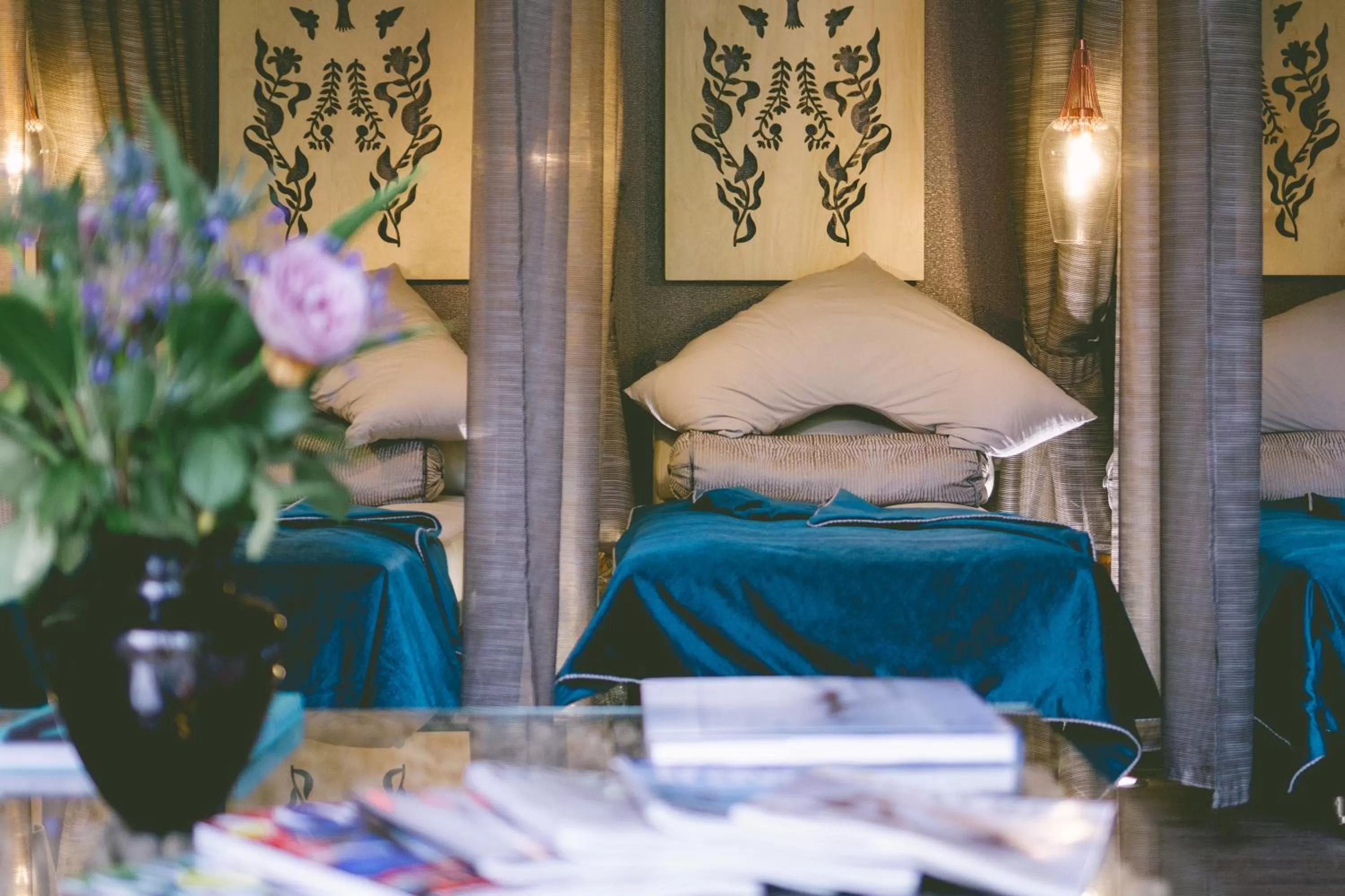 Bed in Boringdon Hall Hotel and Spa