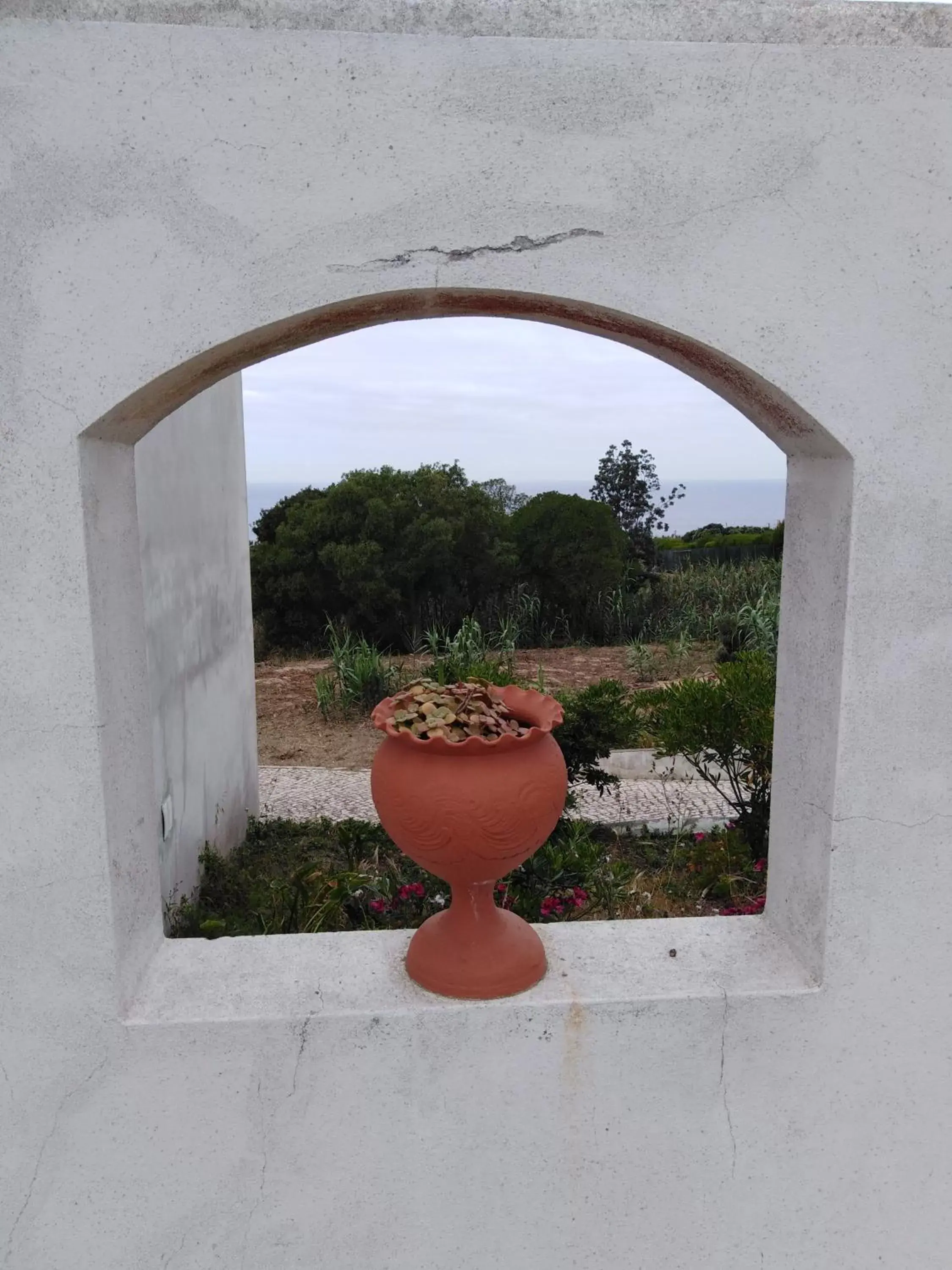 Garden view in Alto da Praia Villa