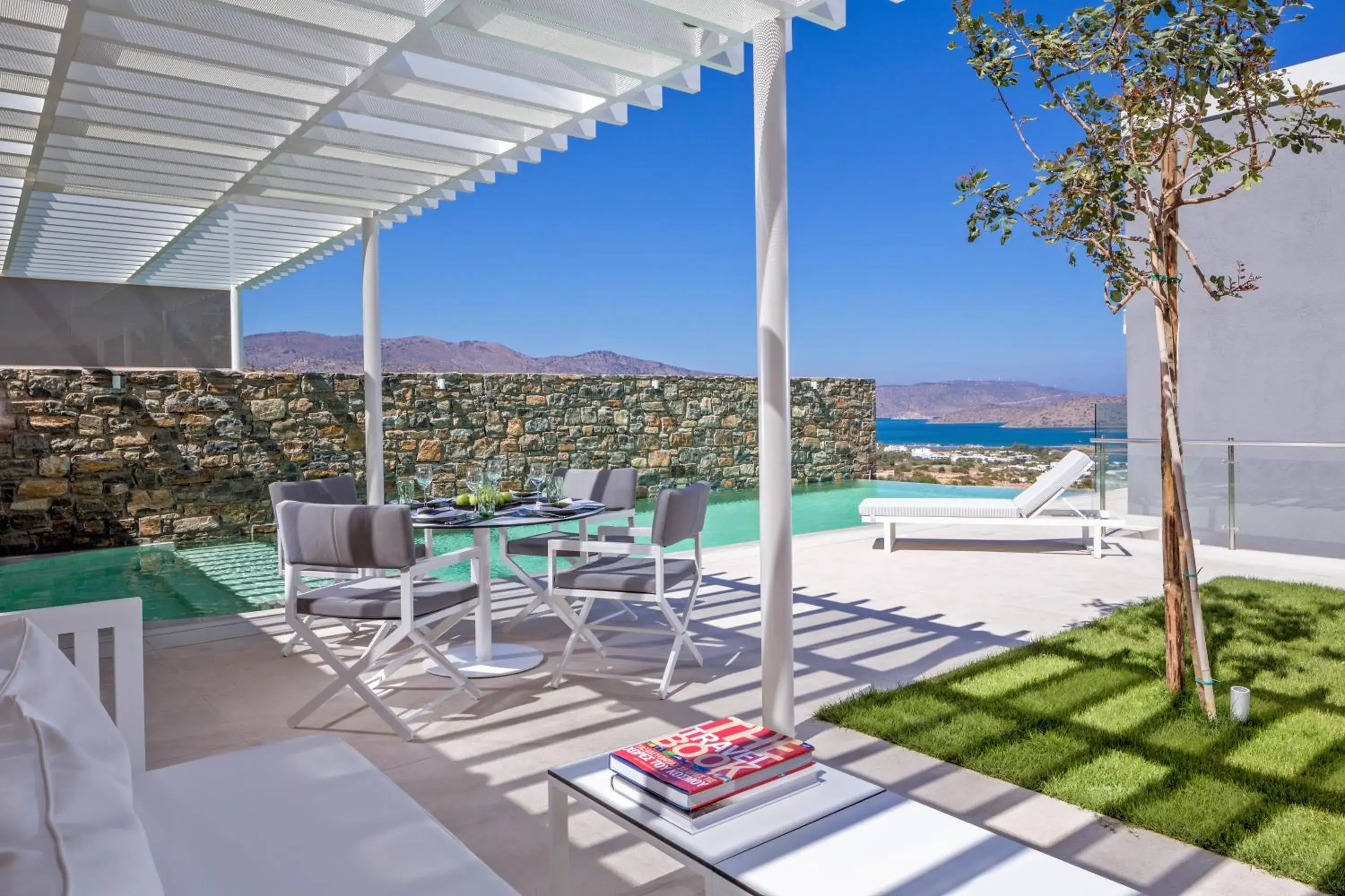 Balcony/Terrace in Elounda Gulf Villas by Sandglass