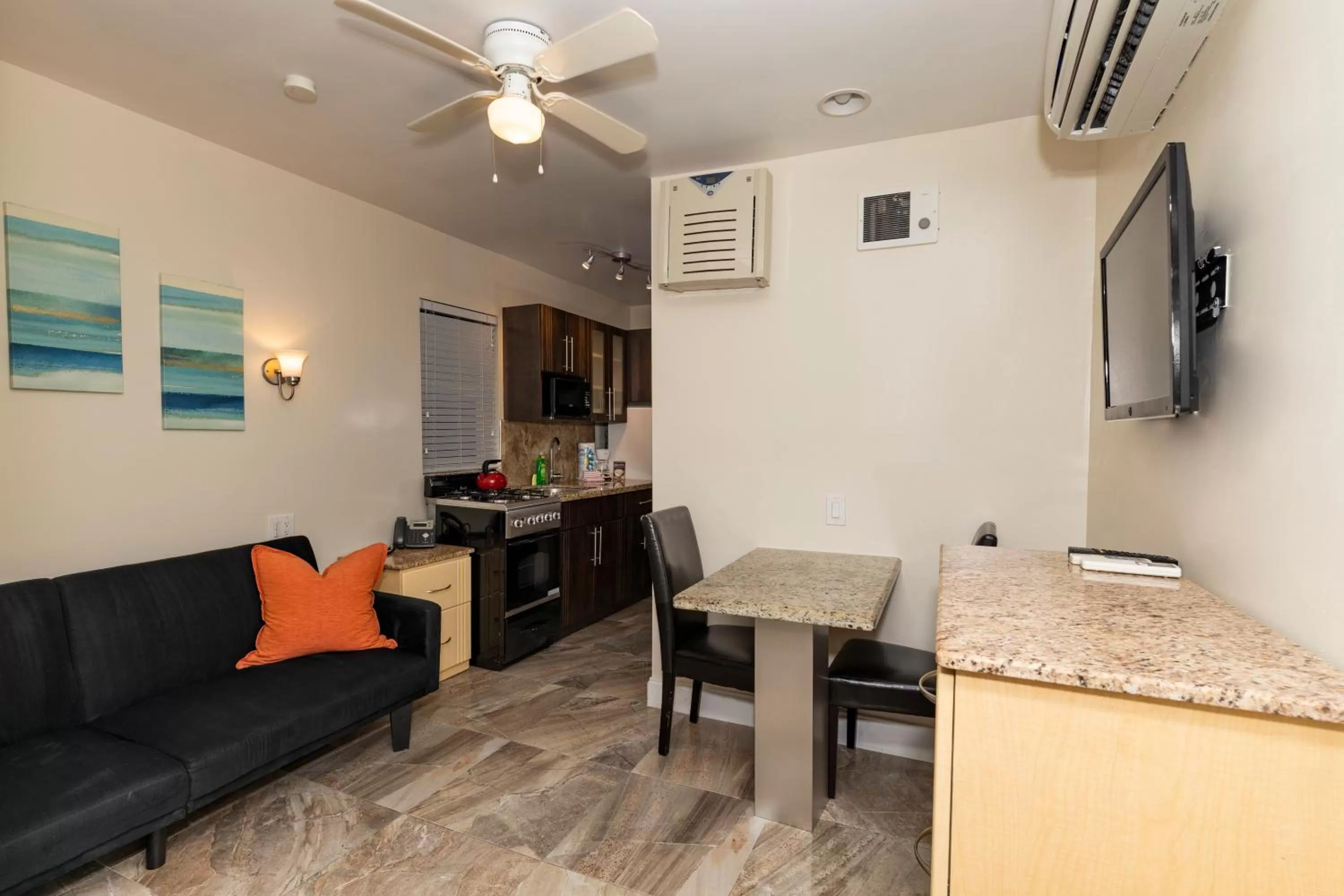 Dining area in Caribbean Resort by the Ocean