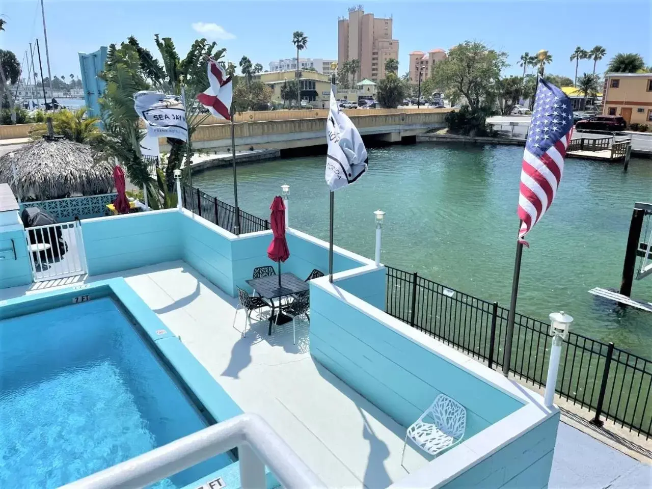 Pool View in Sea Jay Motel and Marina