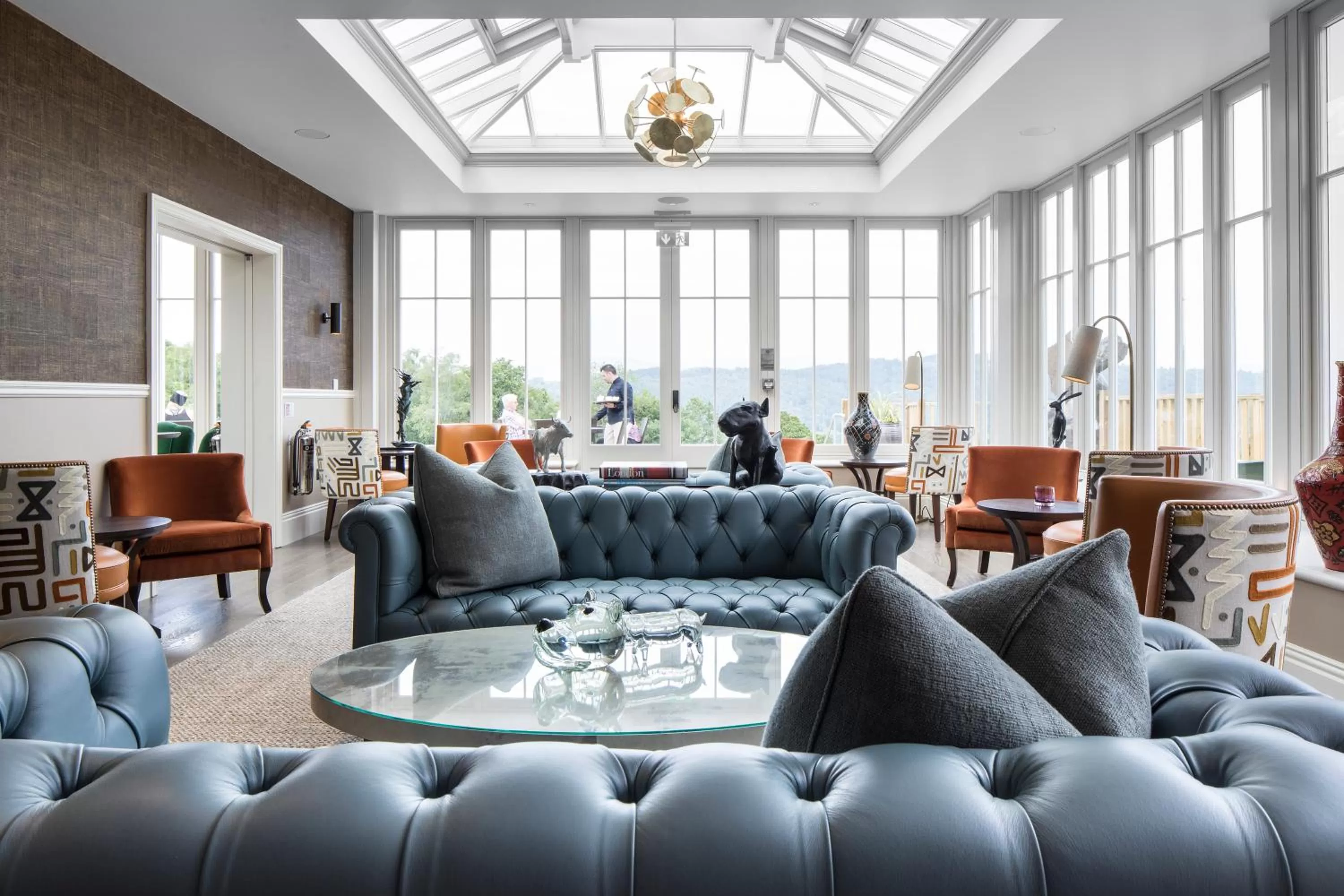 Living room in Linthwaite House Hotel