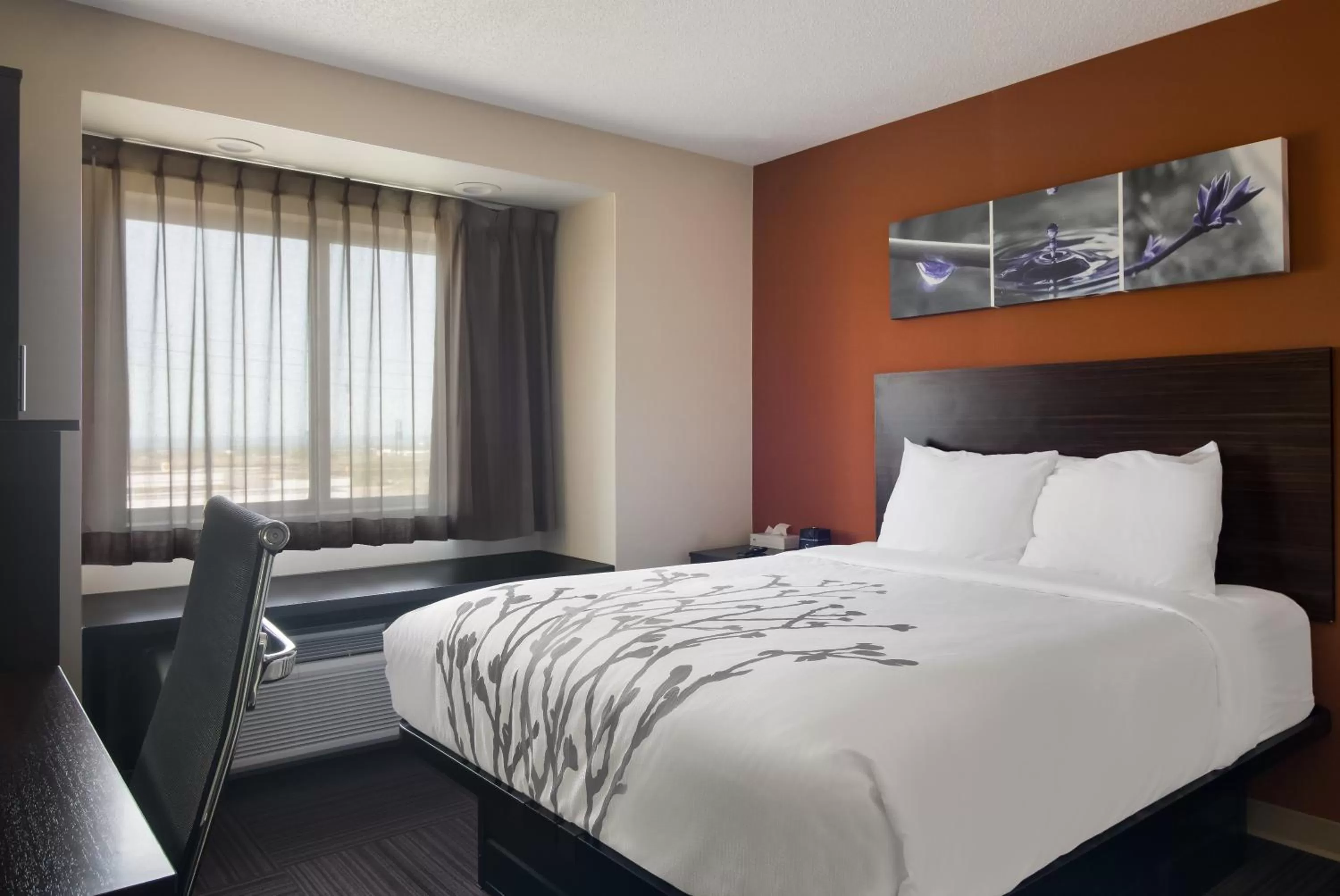 Bed in Sleep Inn Erie near Sports Center