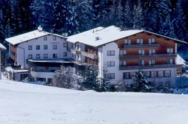 Property building, Winter in Hotel Erika