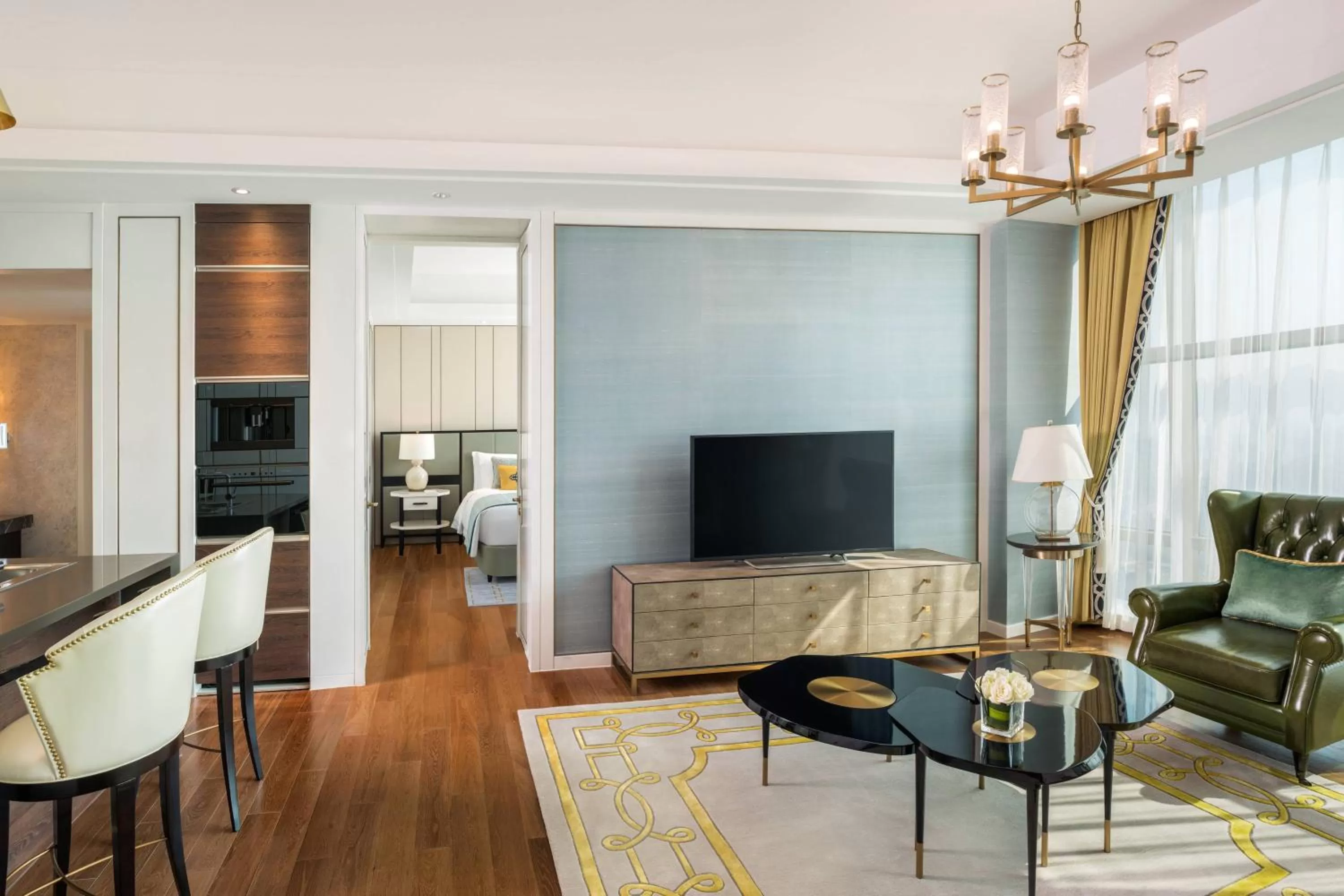 Living room in The St Regis Shanghai Jingan - Where Downtown Luxury Meets Legendary Old Shanghai Jazz