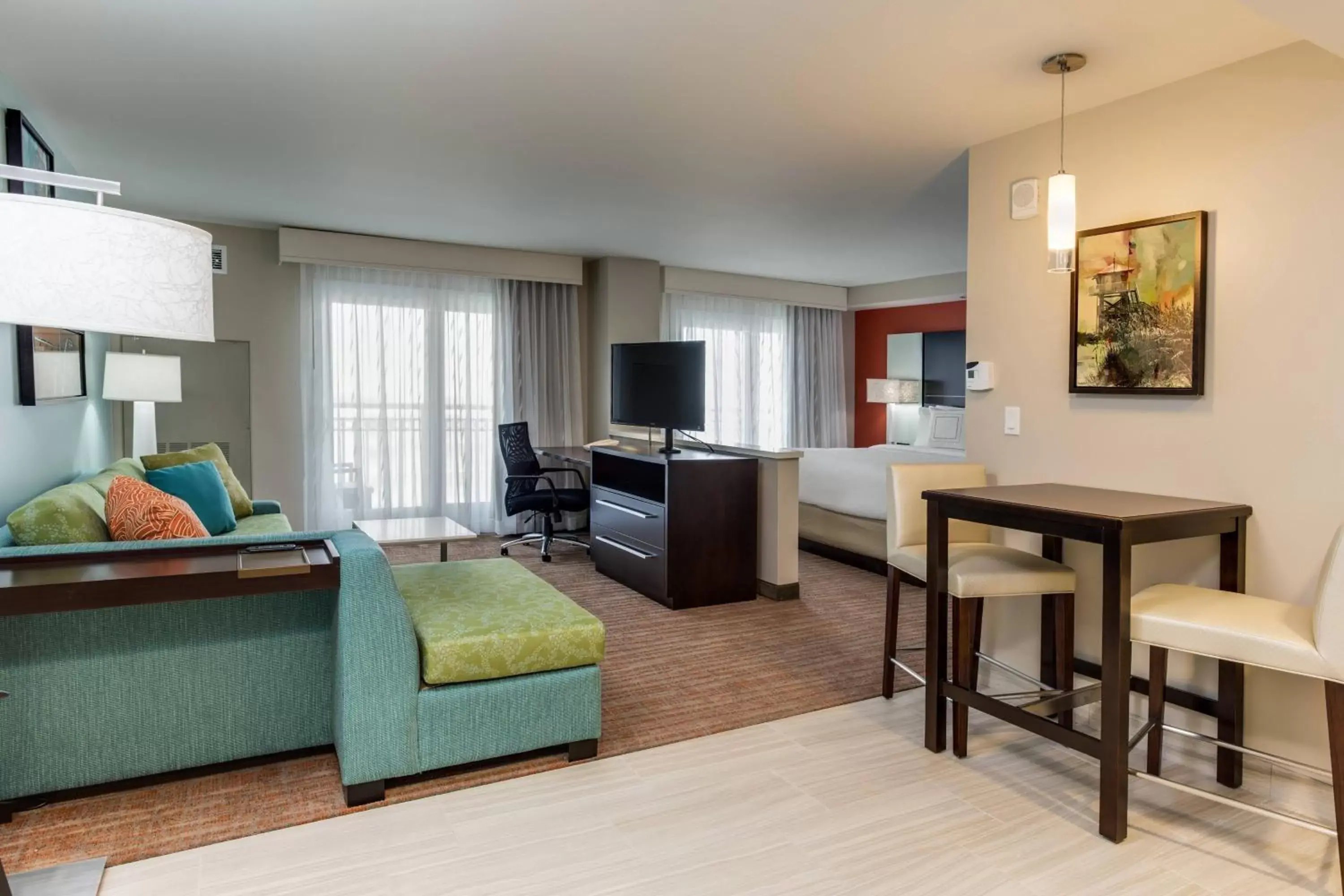 Living room, Seating Area in Residence Inn by Marriott Daytona Beach Oceanfront