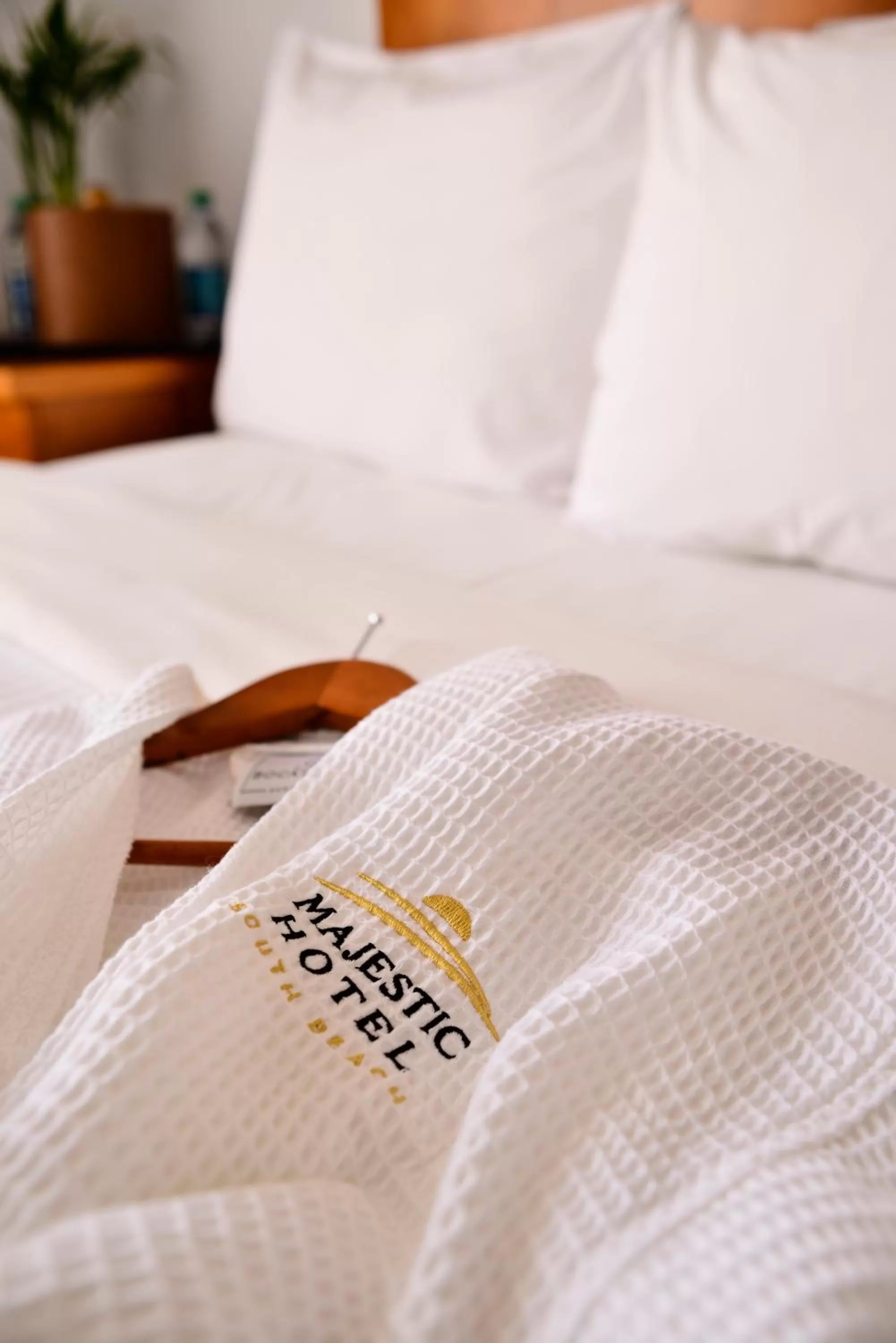 Bed in Majestic Hotel South Beach