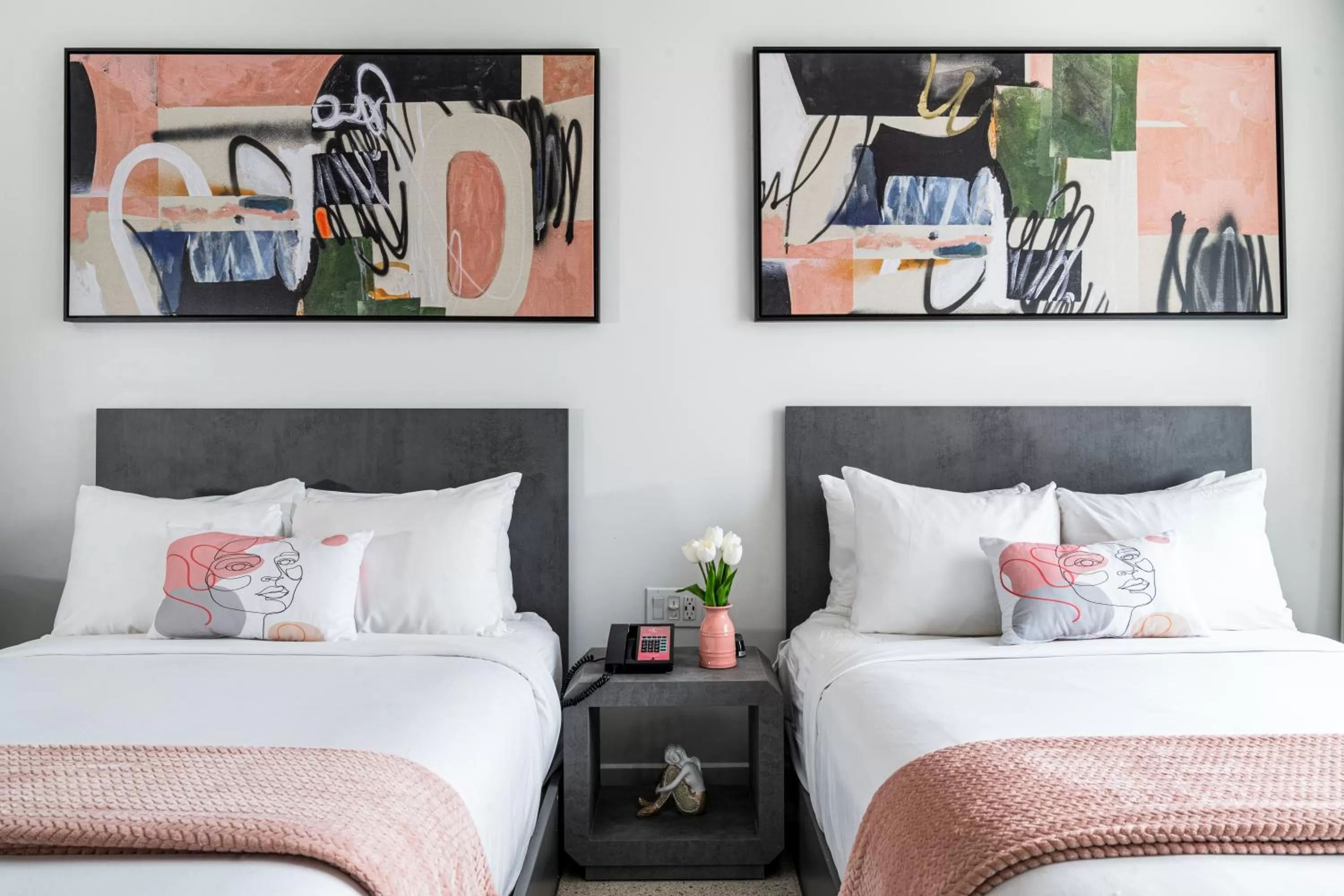 Bed in Clevelander Hotel