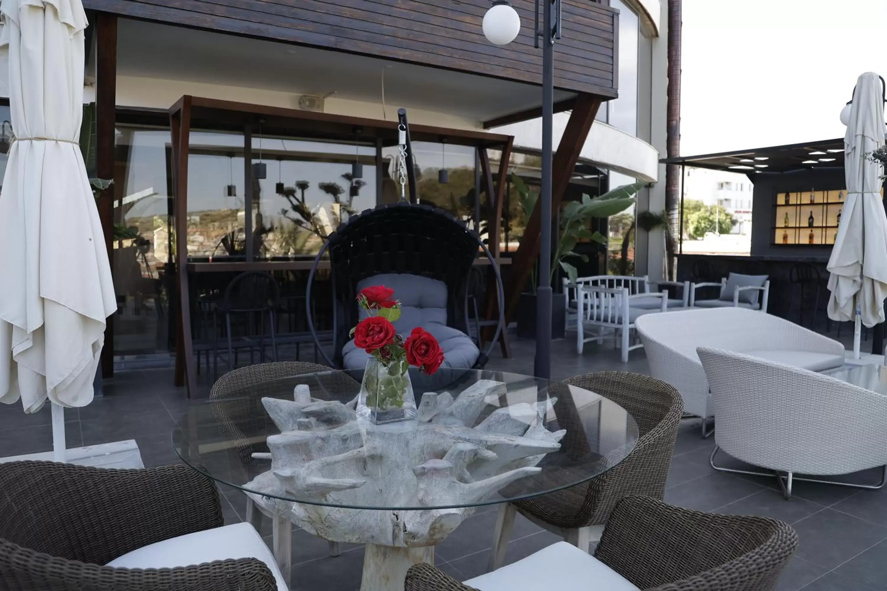 Balcony/Terrace, Restaurant/Places to Eat in Pırıl Hotel Thermal&Beauty SPA