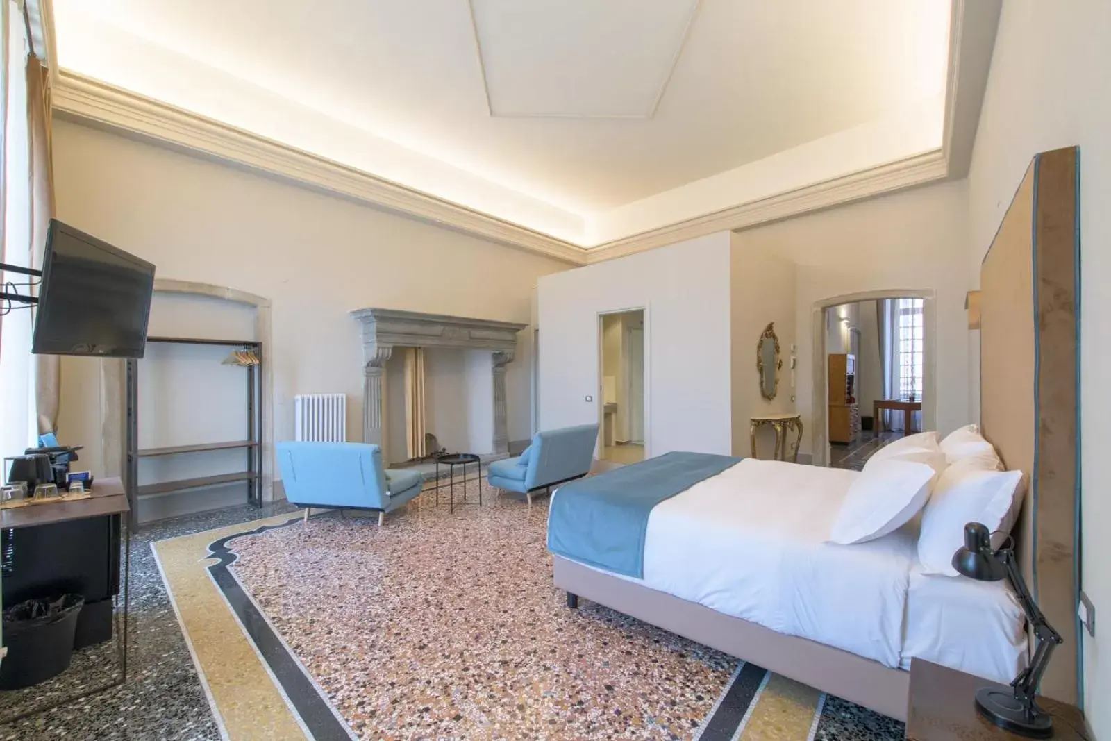 Bed in Palazzo Sertorio Suites