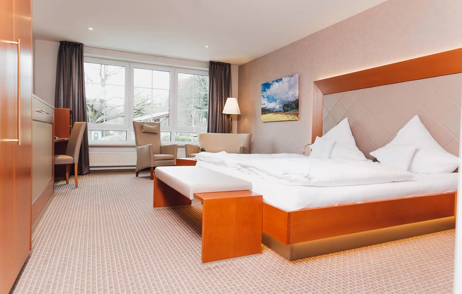 Photo of the whole room, Bed in Ringhotel Teutoburger Wald
