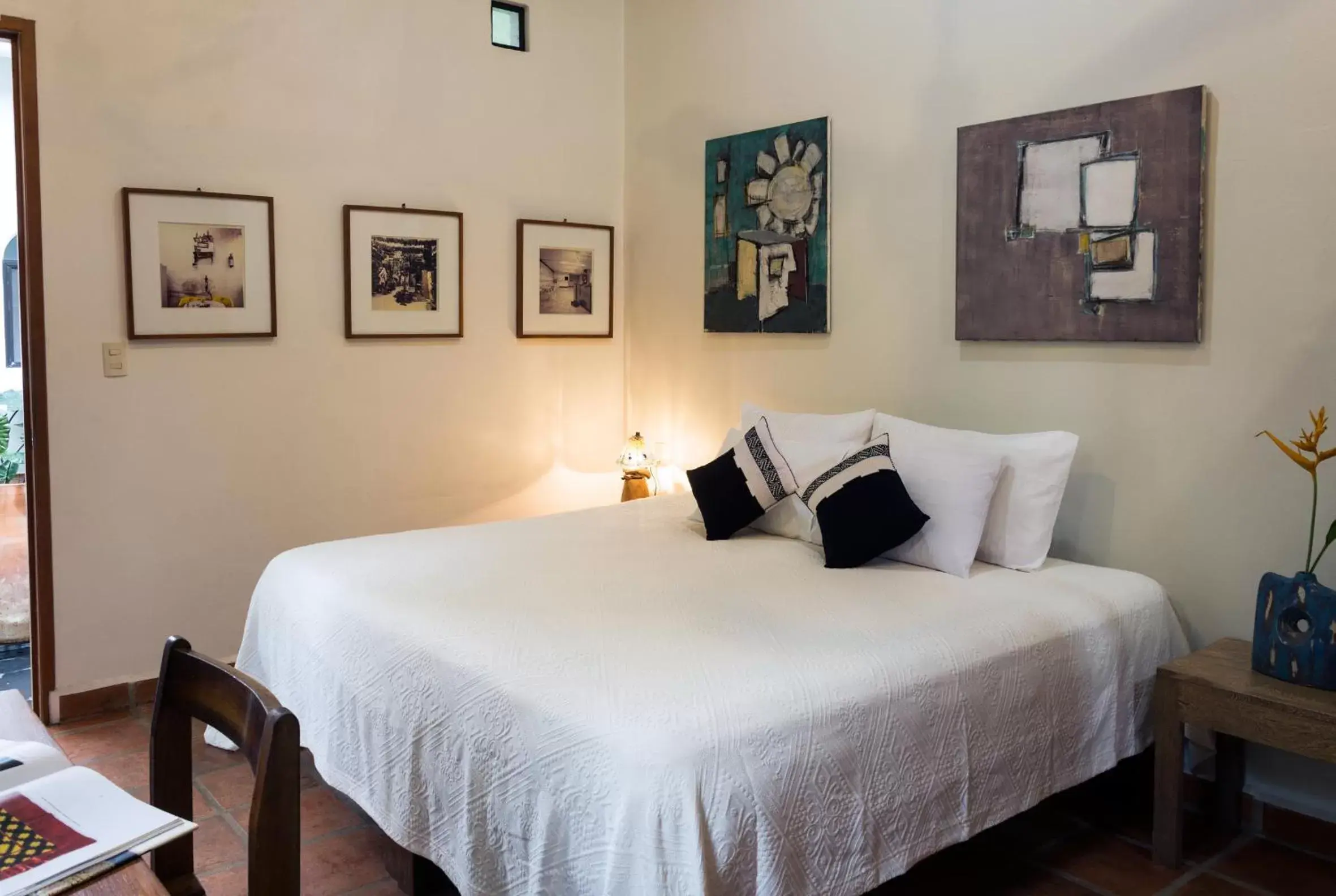 Bed in Hotel Villa Mozart y Macondo