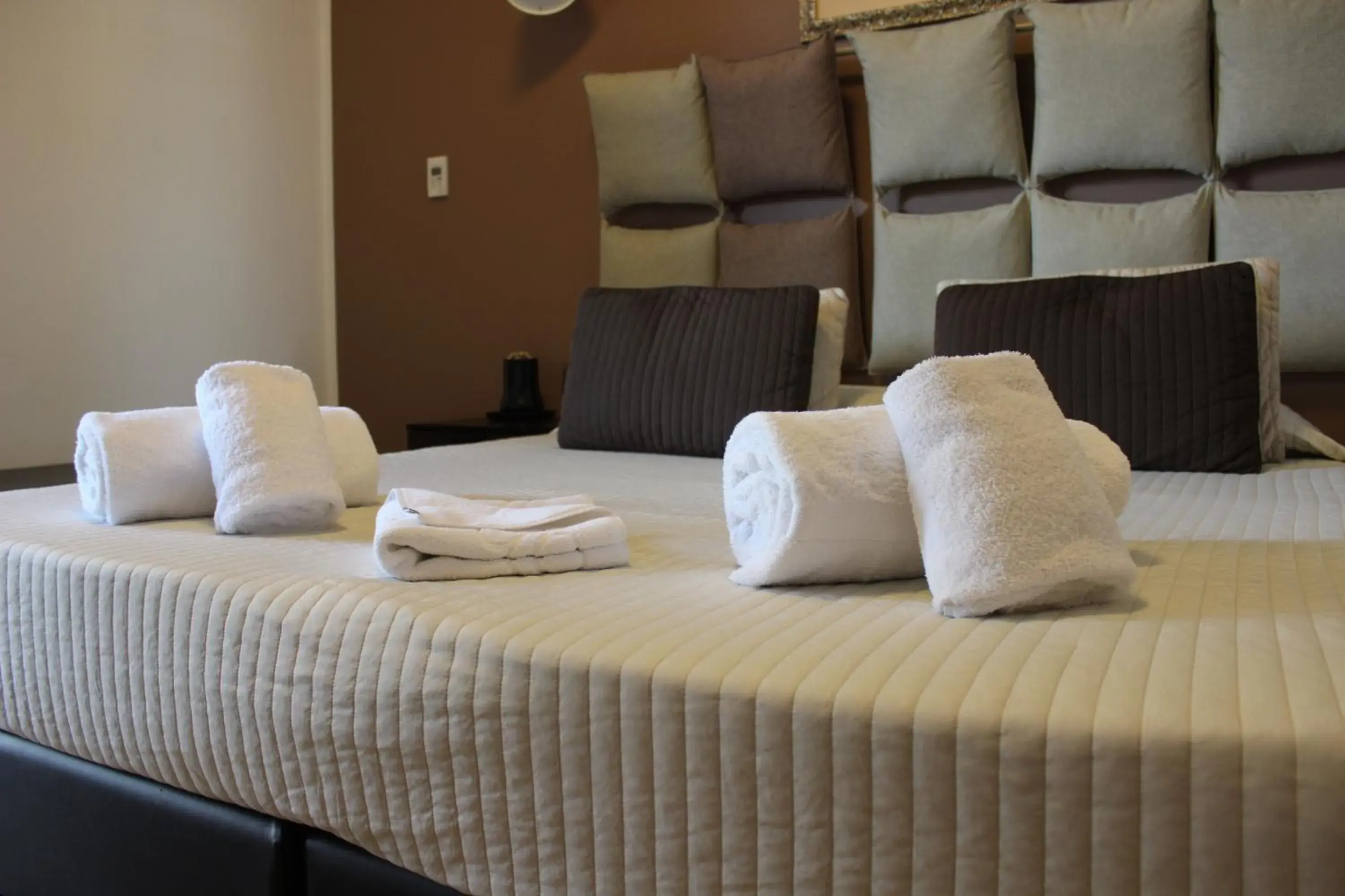 Bed in Hotel Franchi