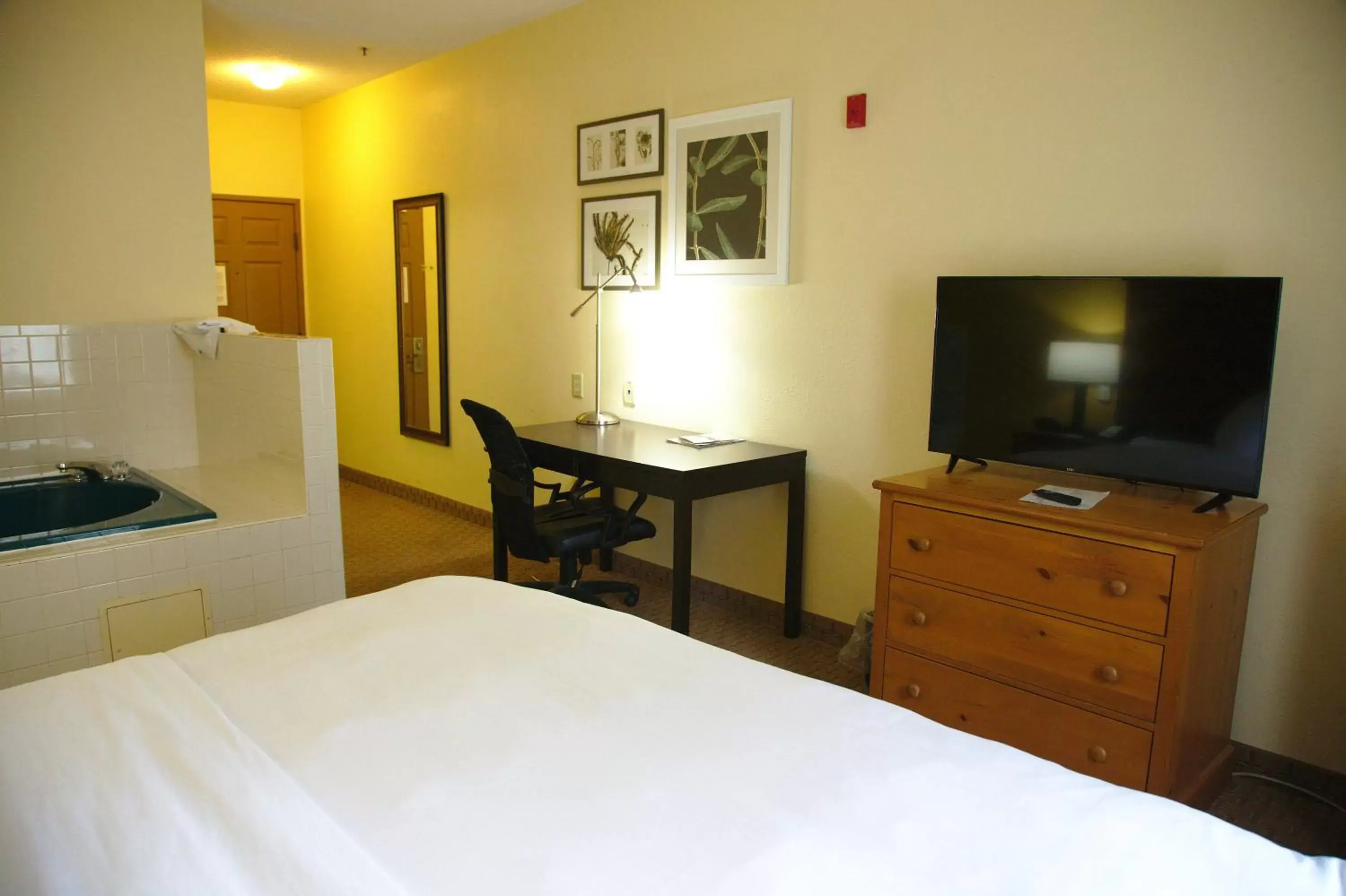 Bed, TV/Entertainment Center in Country Inn & Suites by Radisson, Bloomington-Normal West, IL