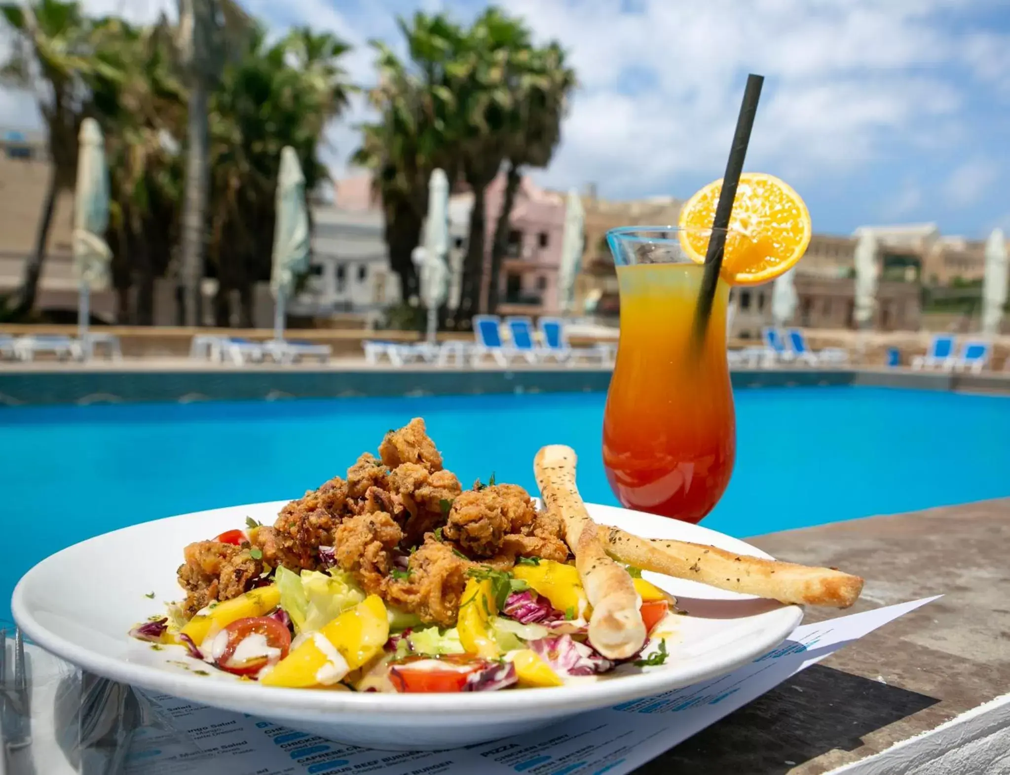 Food and drinks, Swimming Pool in Beach Garden Hotel