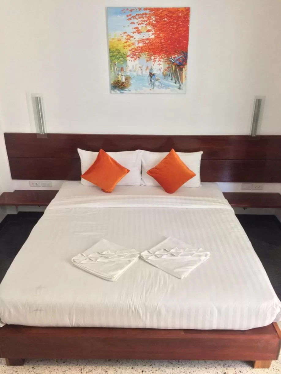 Bed in Green View Village Resort