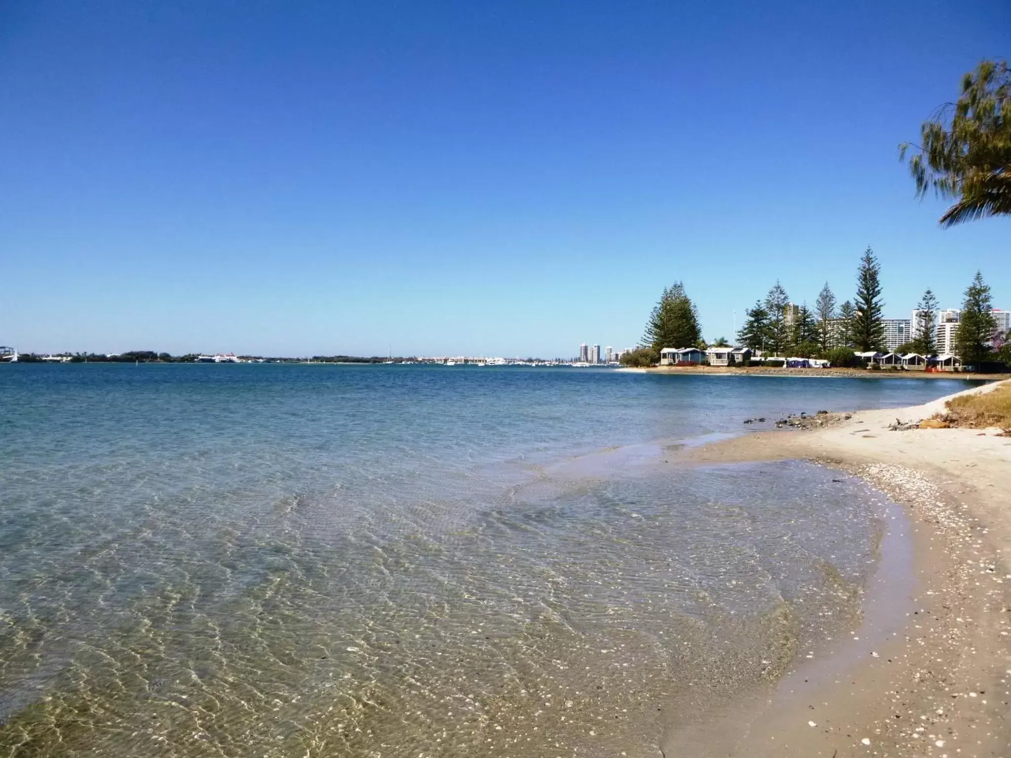 Natural landscape, Beach in Crystal Bay On The Broadwater