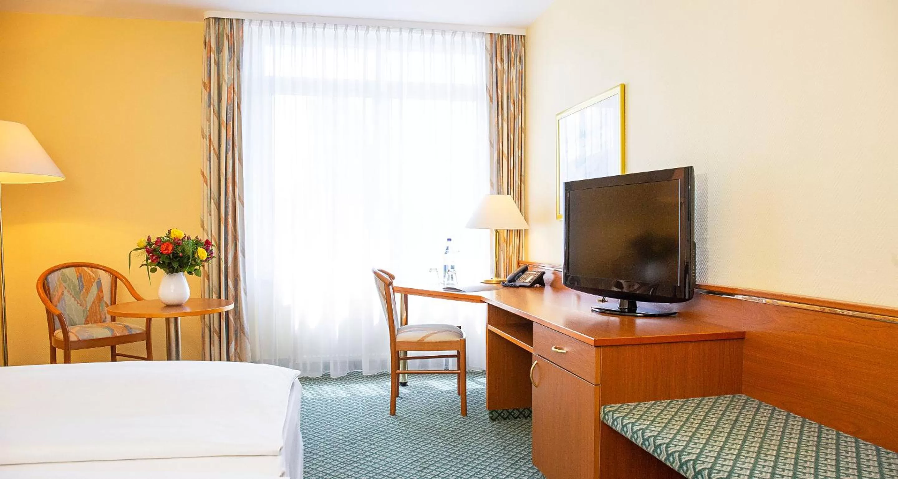 Bed in Victor's Residenz-Hotel Gera