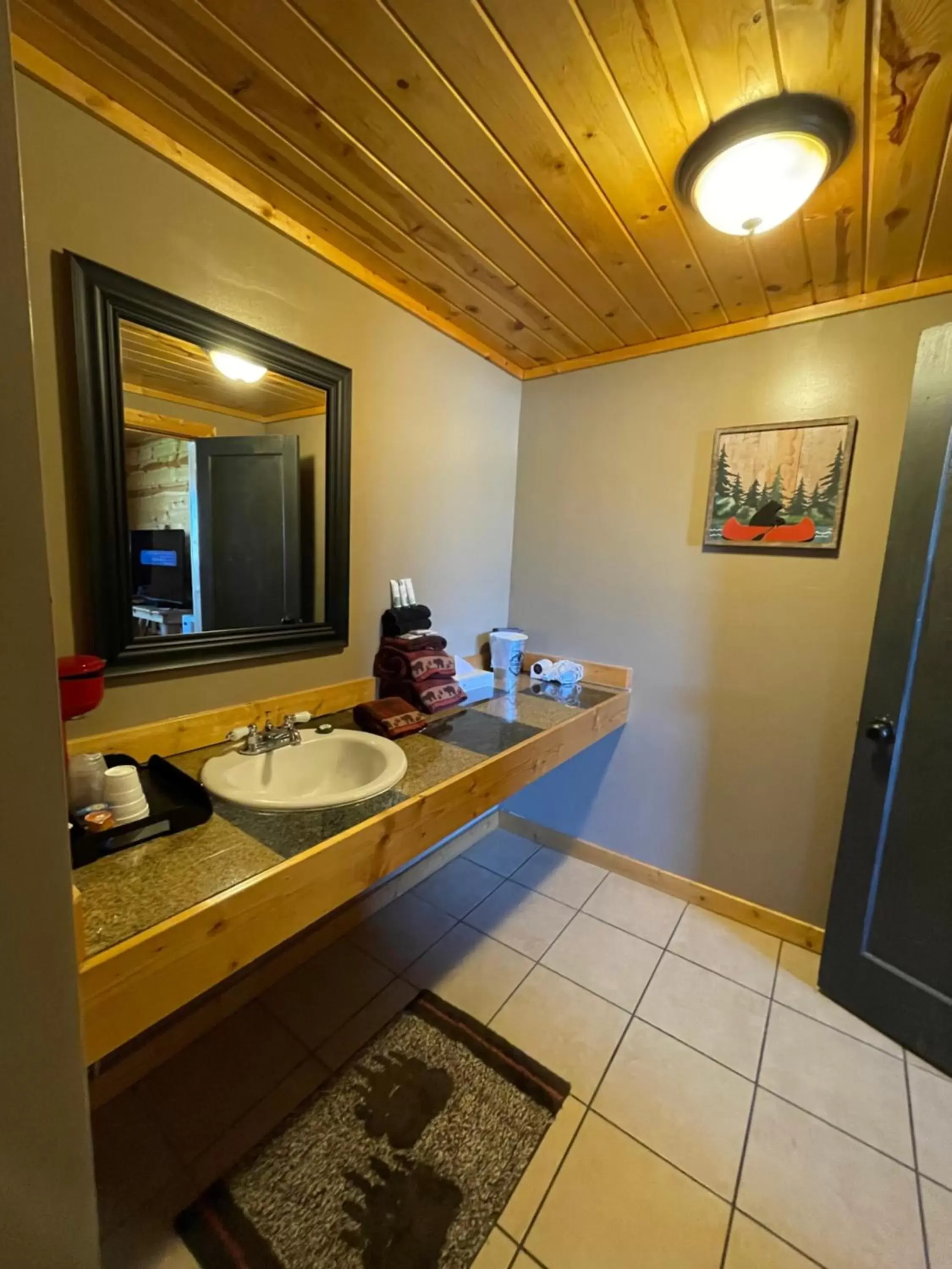 Bathroom in The Fishing Bear Lodge