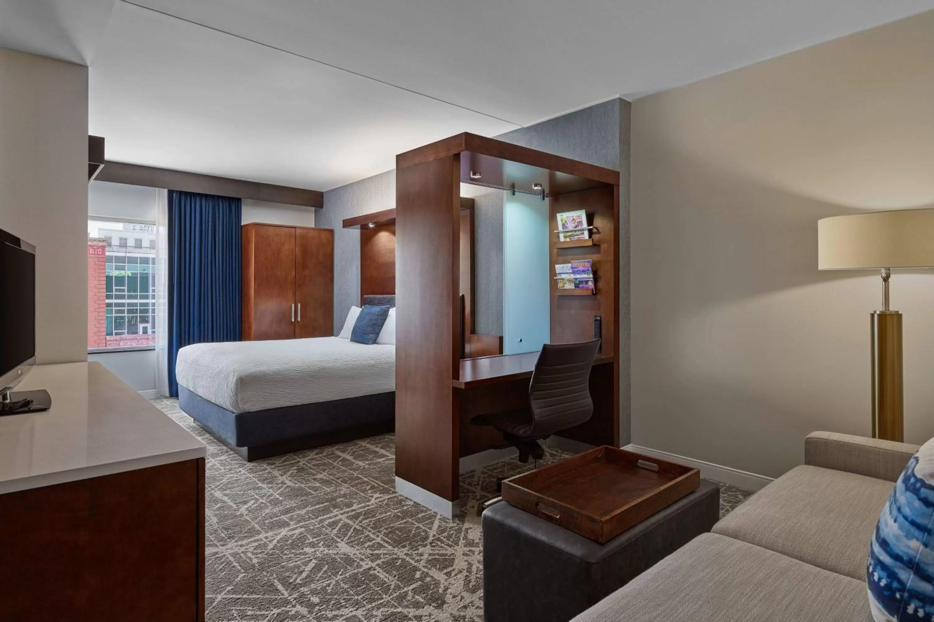 Photo of the whole room, Bed in SpringHill Suites by Marriott Denver Downtown