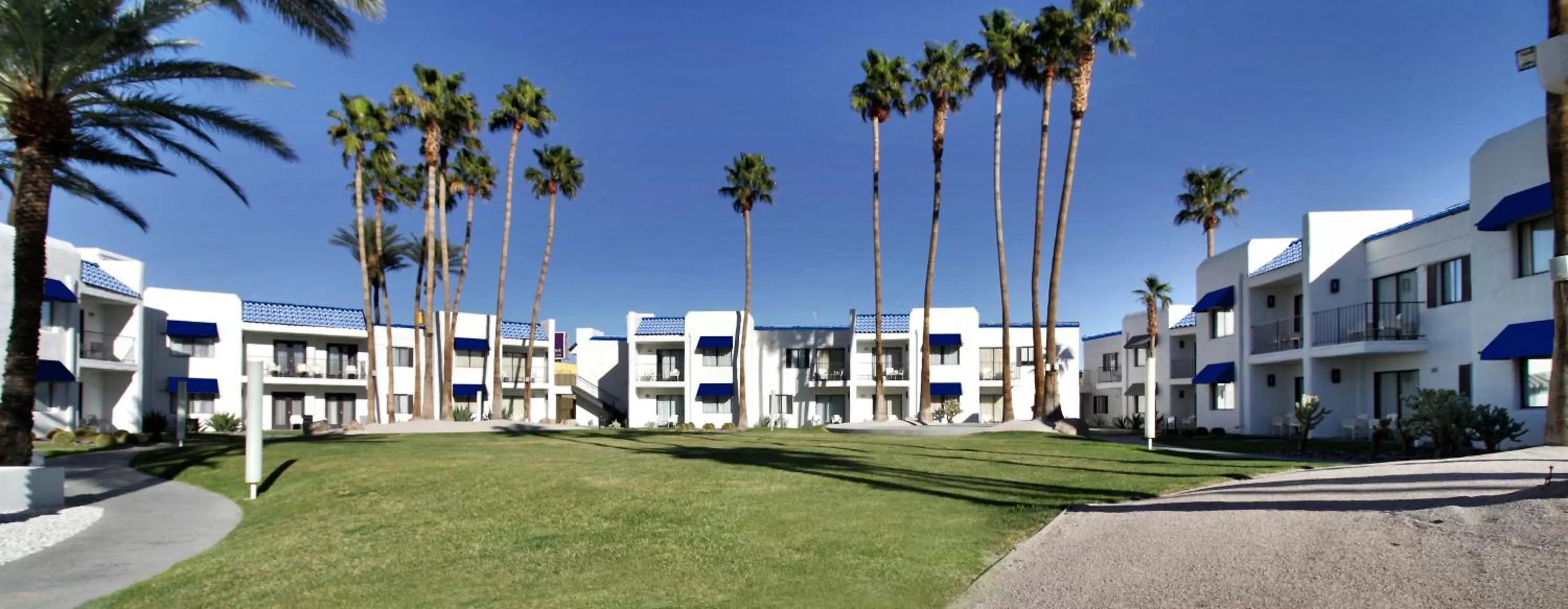 Inner courtyard view in Serene Vegas Boutique Hotel Las Vegas